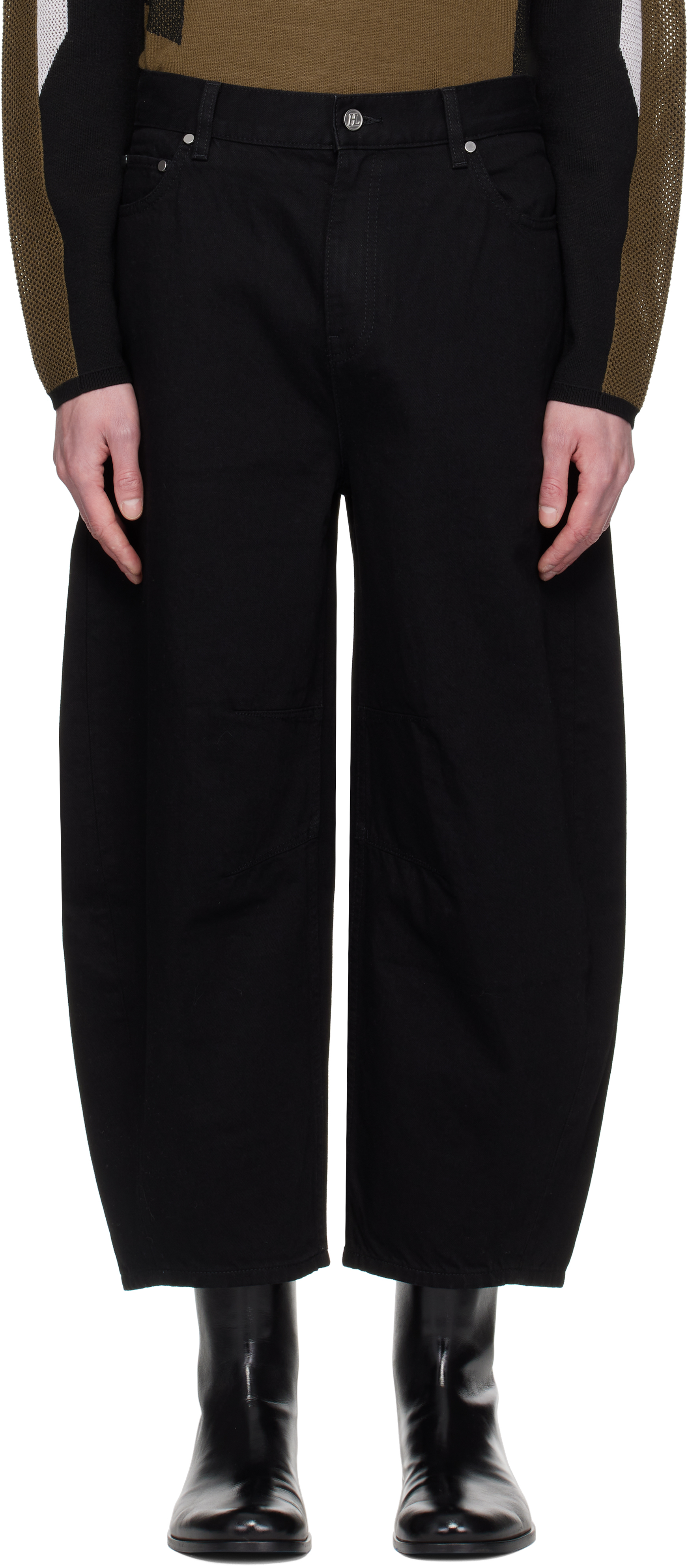 Helmut Lang: Black Cocoon Jeans SSENSE