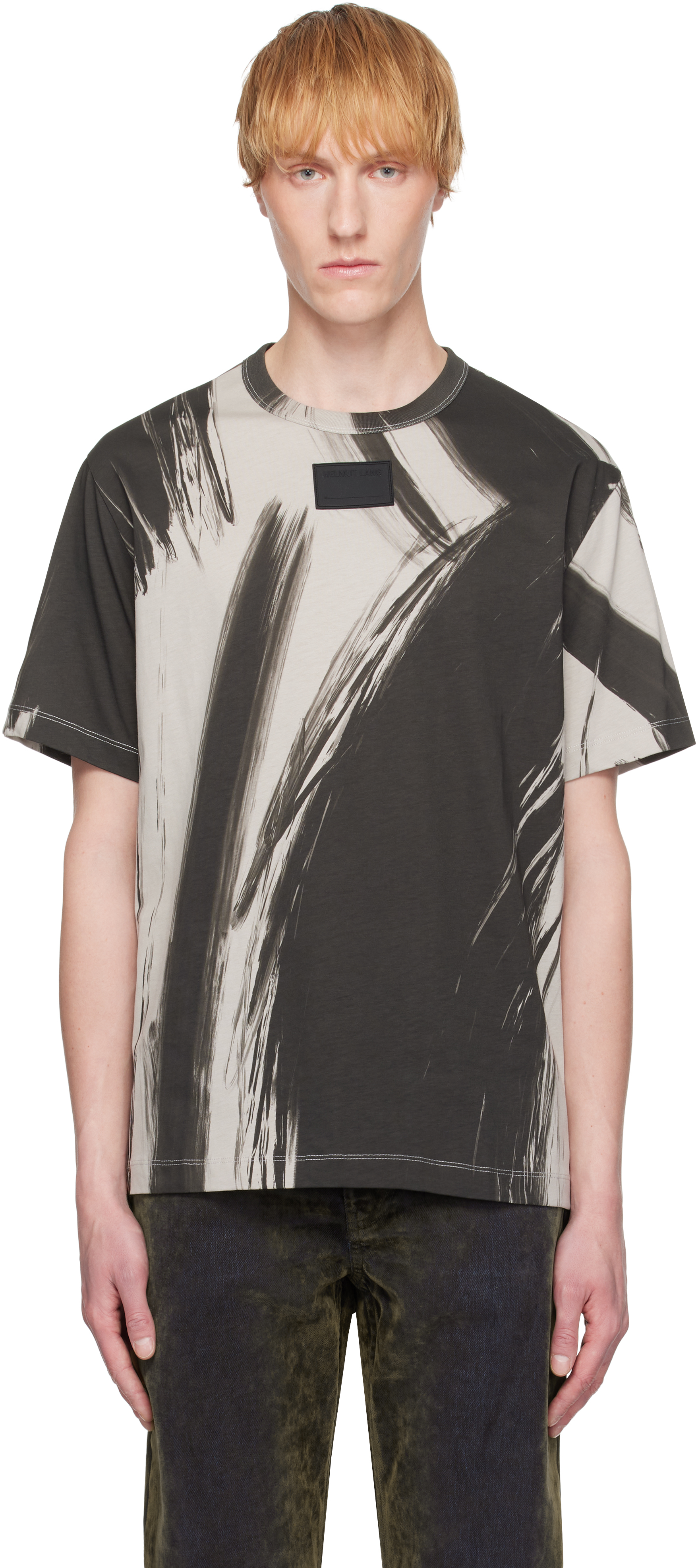 Helmut Lang Gray Feather T-shirt