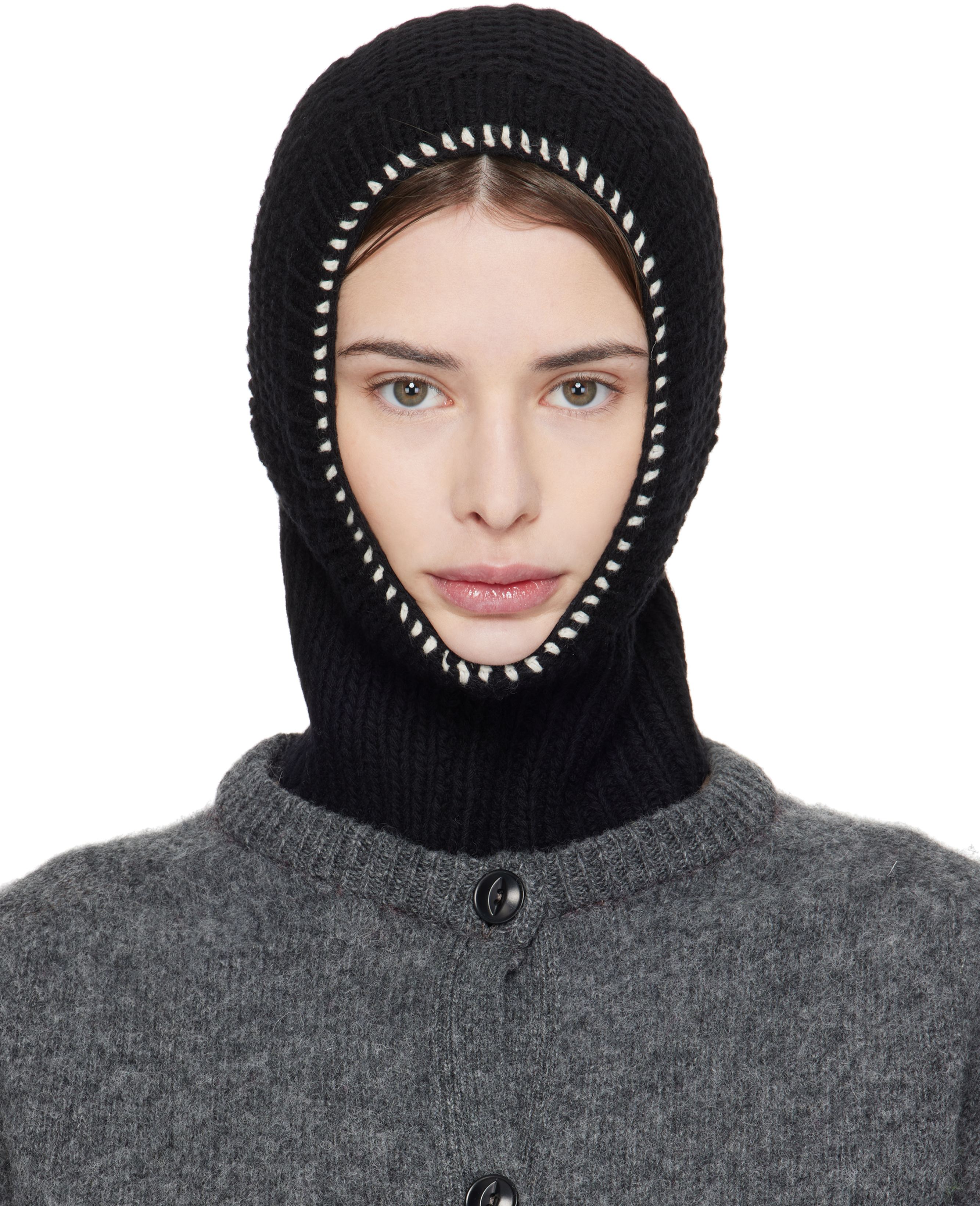 Black Wool Balaclava