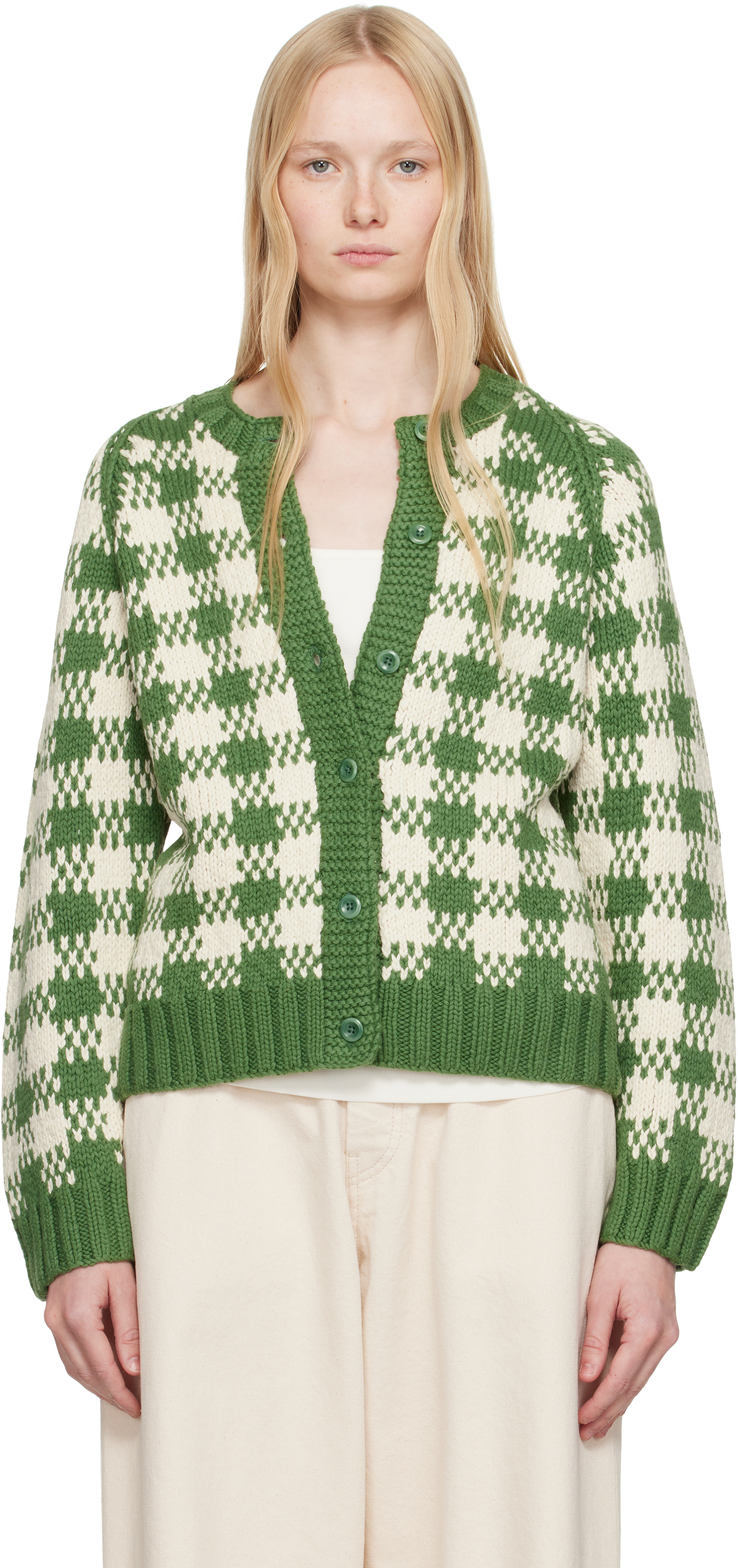 Green Atomic Cardigan