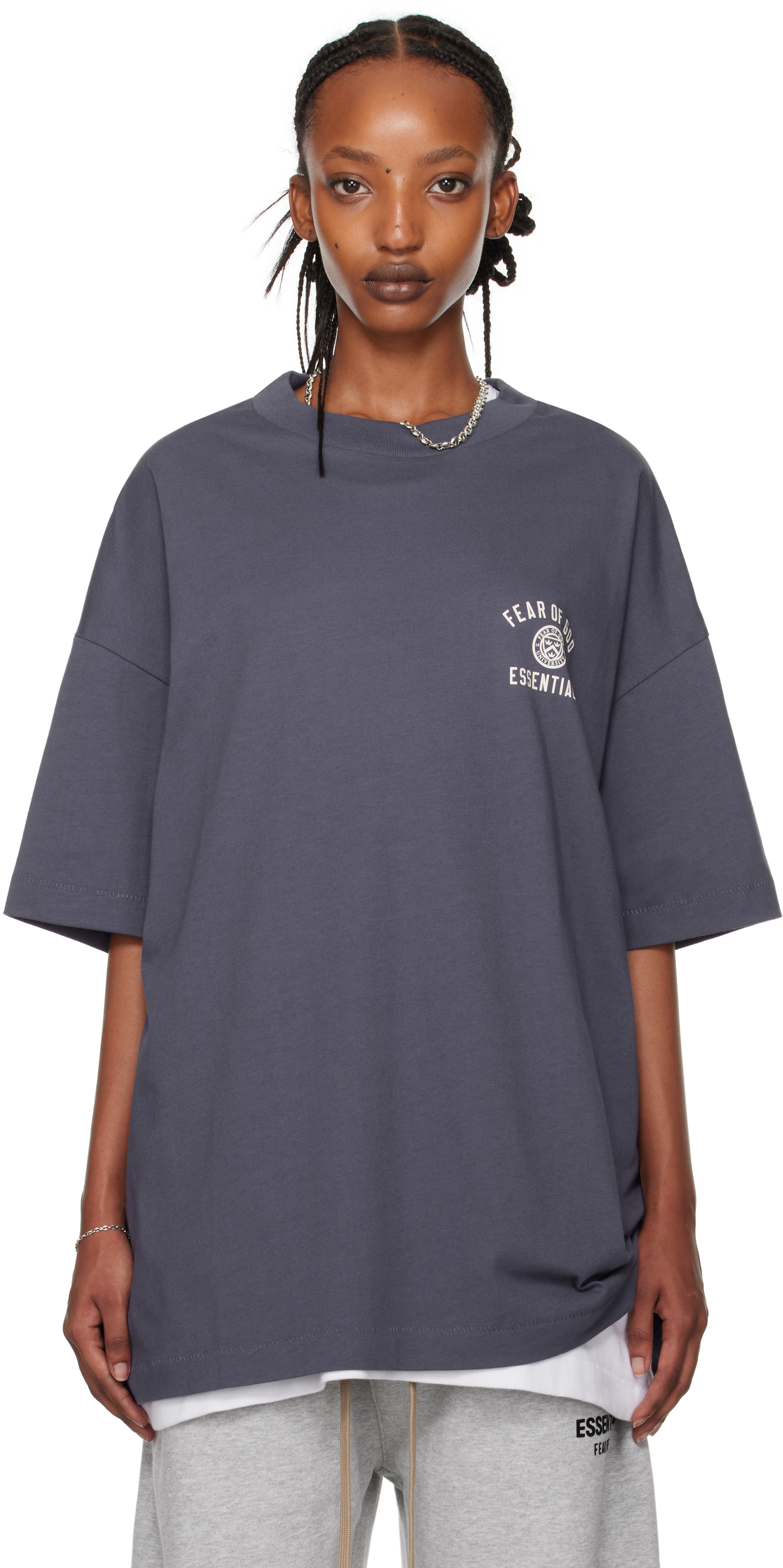 Navy Jersey Crewneck T-shirt