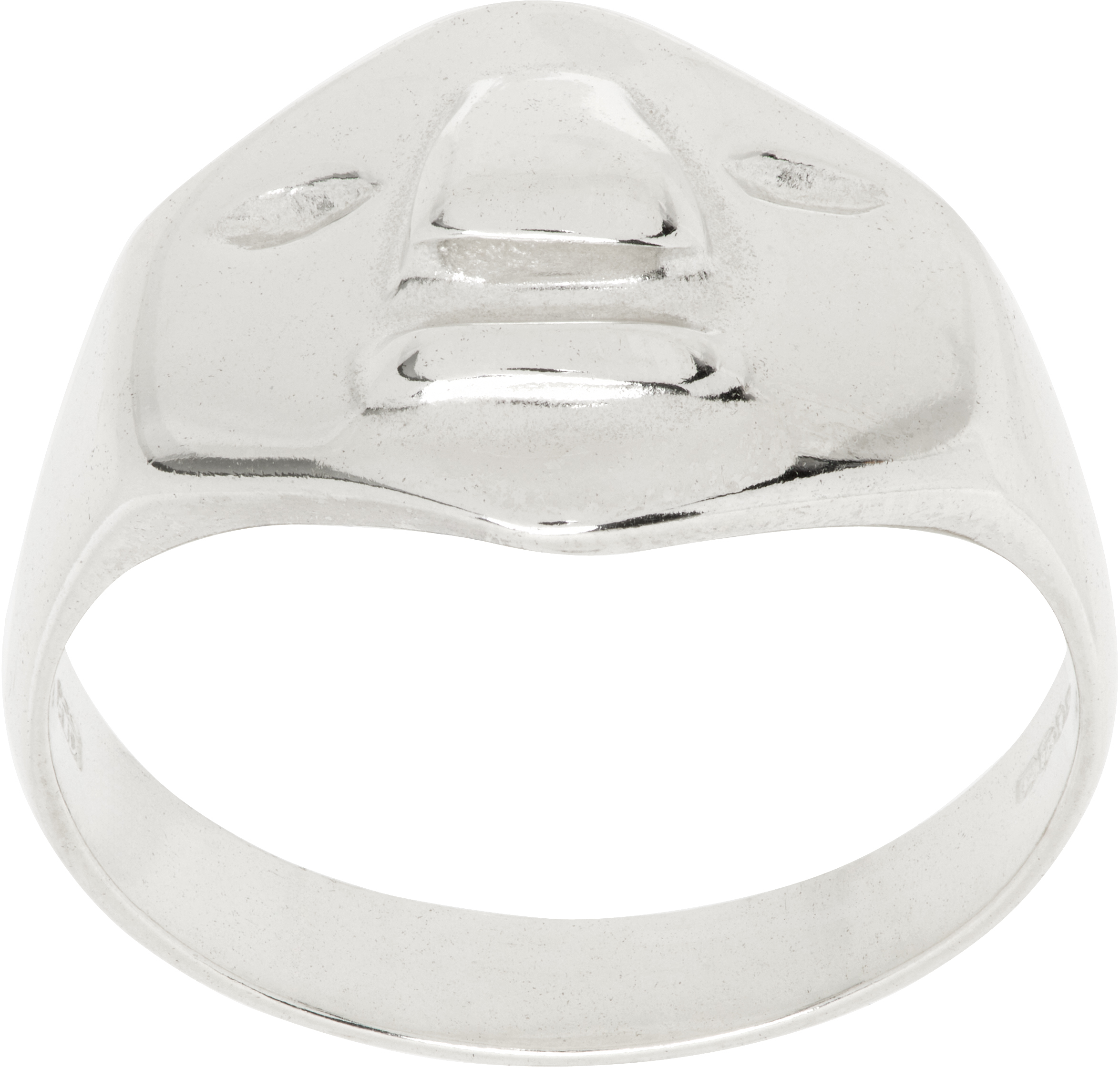 【関税込み】Alec Doherty SSENSE限定 シルバー Ecstasy リング SSENSE Exclusive Silver Ecstasy Ring by Alec Doherty on Sale