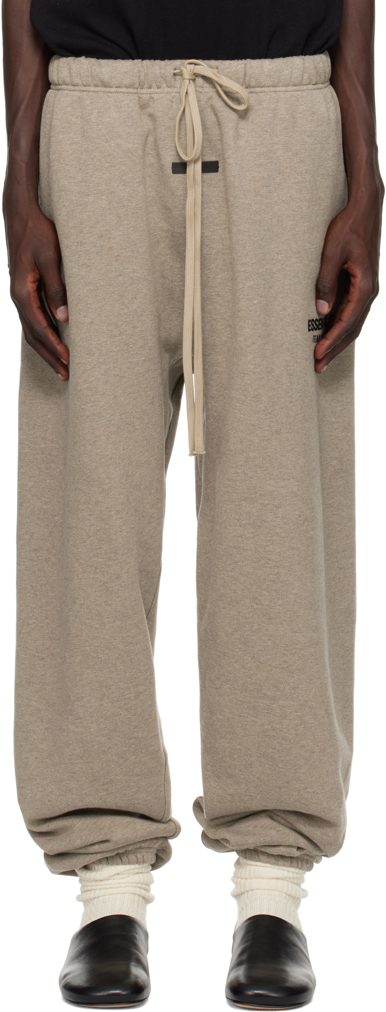 Gray Fleece Essential Sweatpants