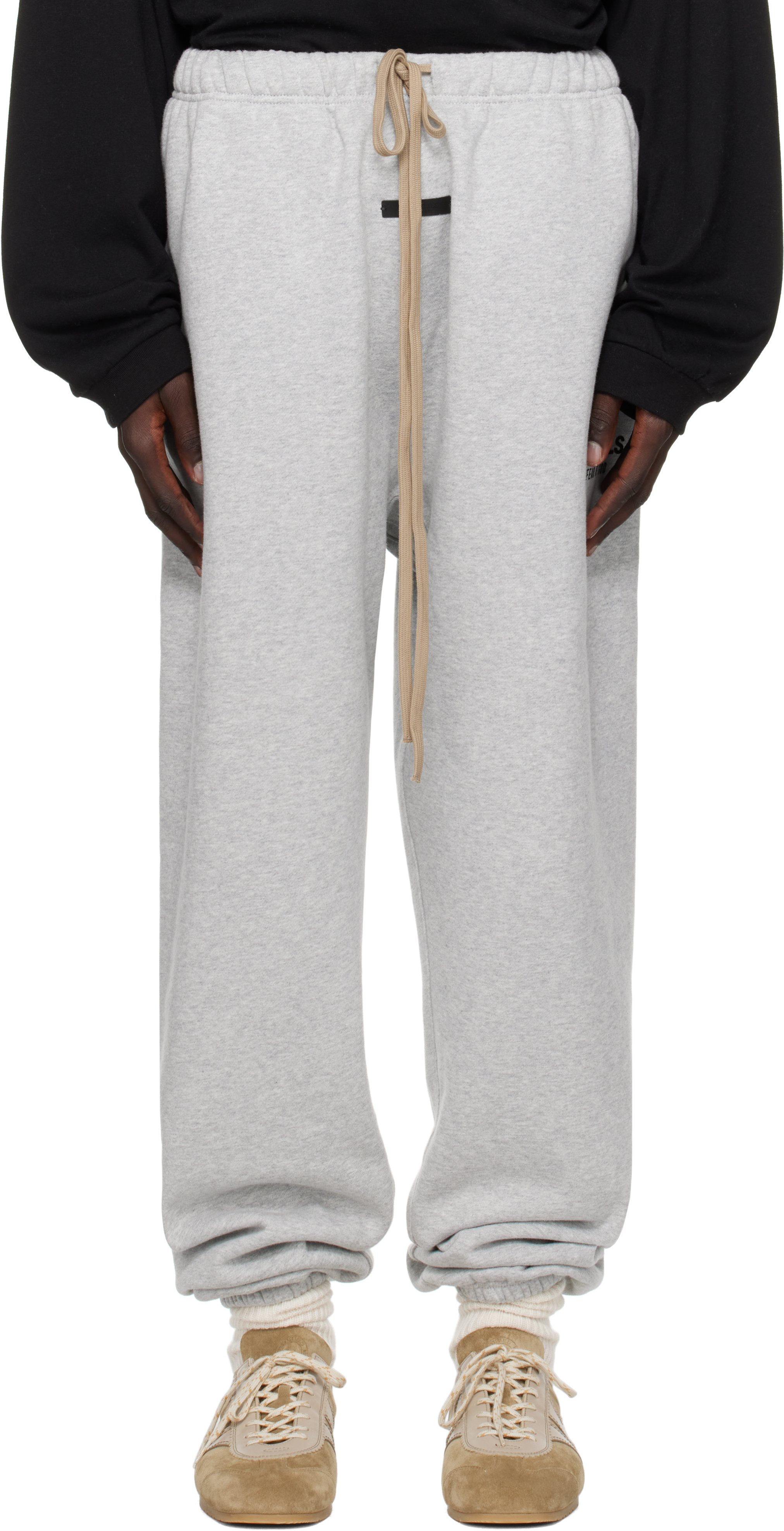 Gray Fleece Essential Sweatpants