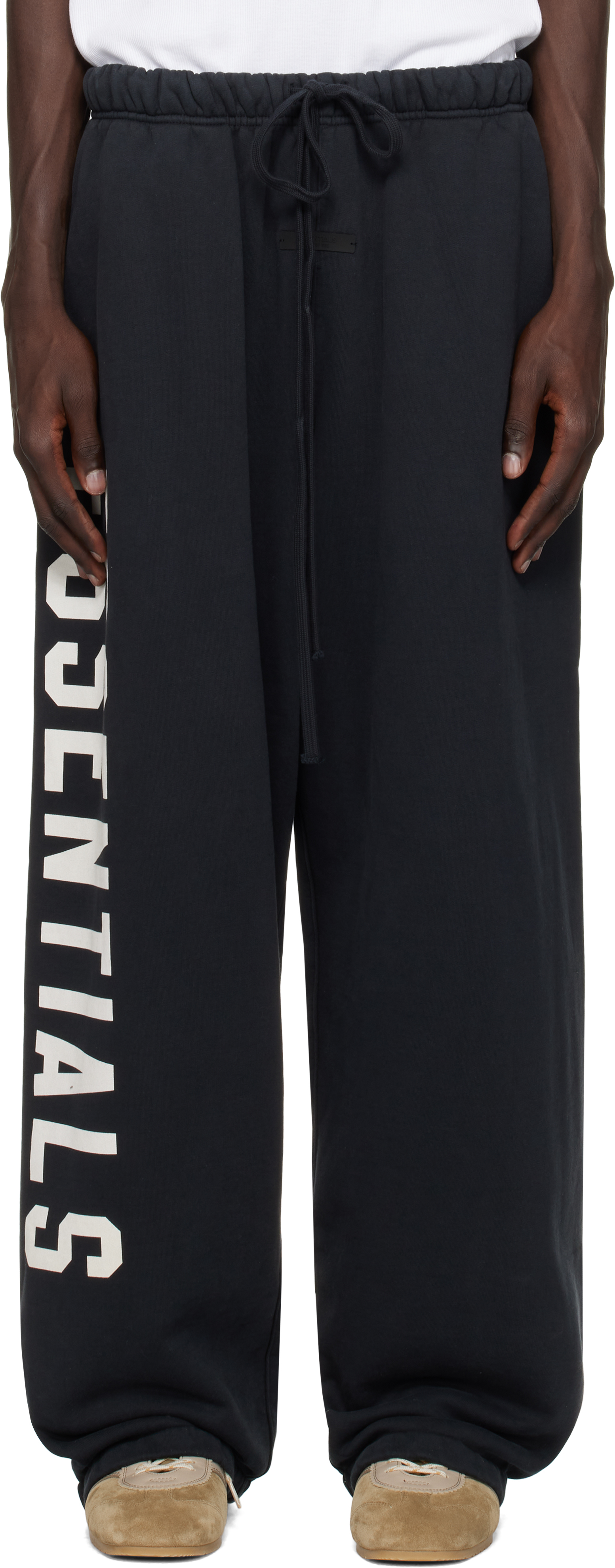 Black Heavy Fleece Relaxed Sweatpants