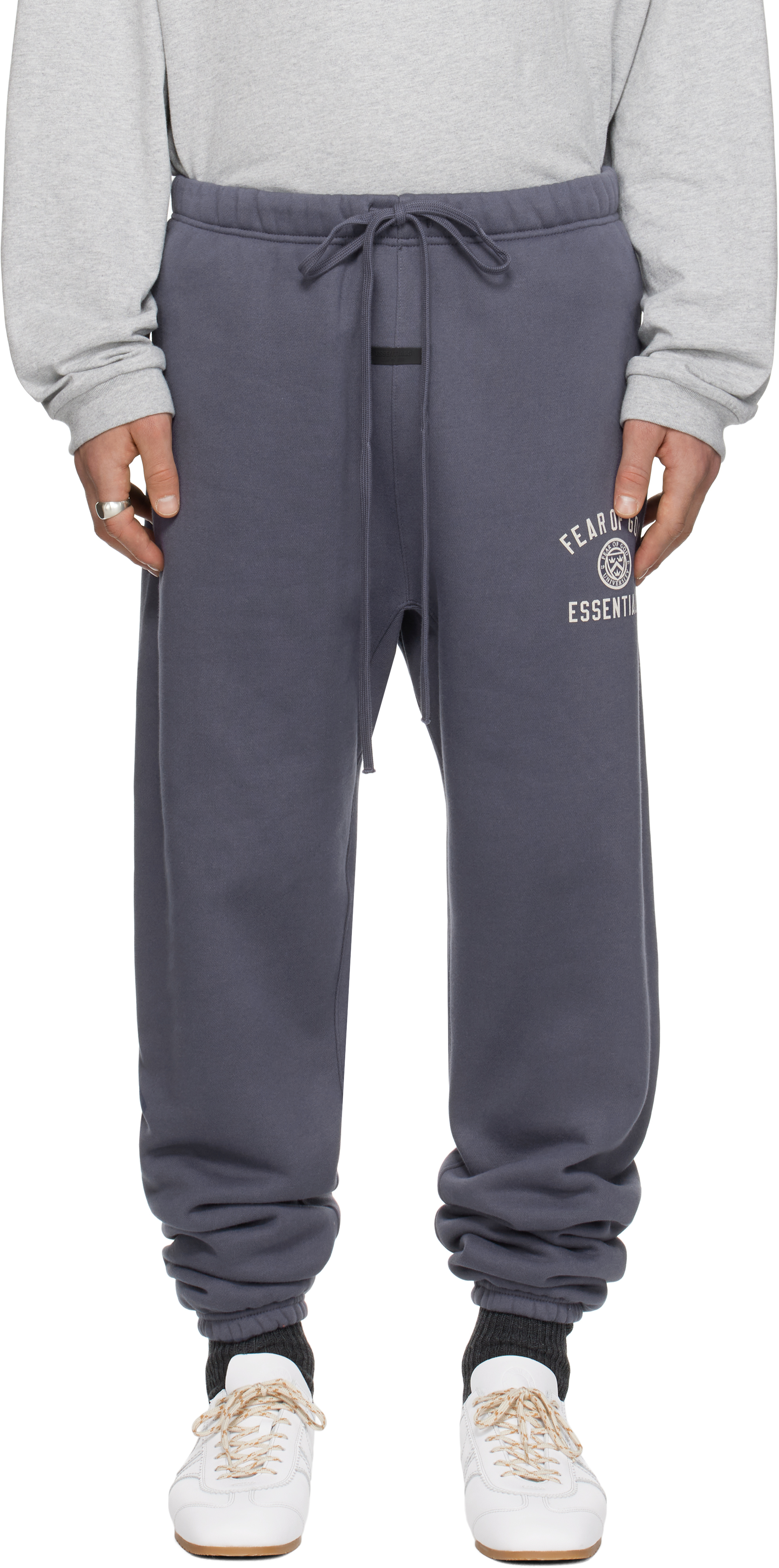 Navy Fleece Essential Sweatpants