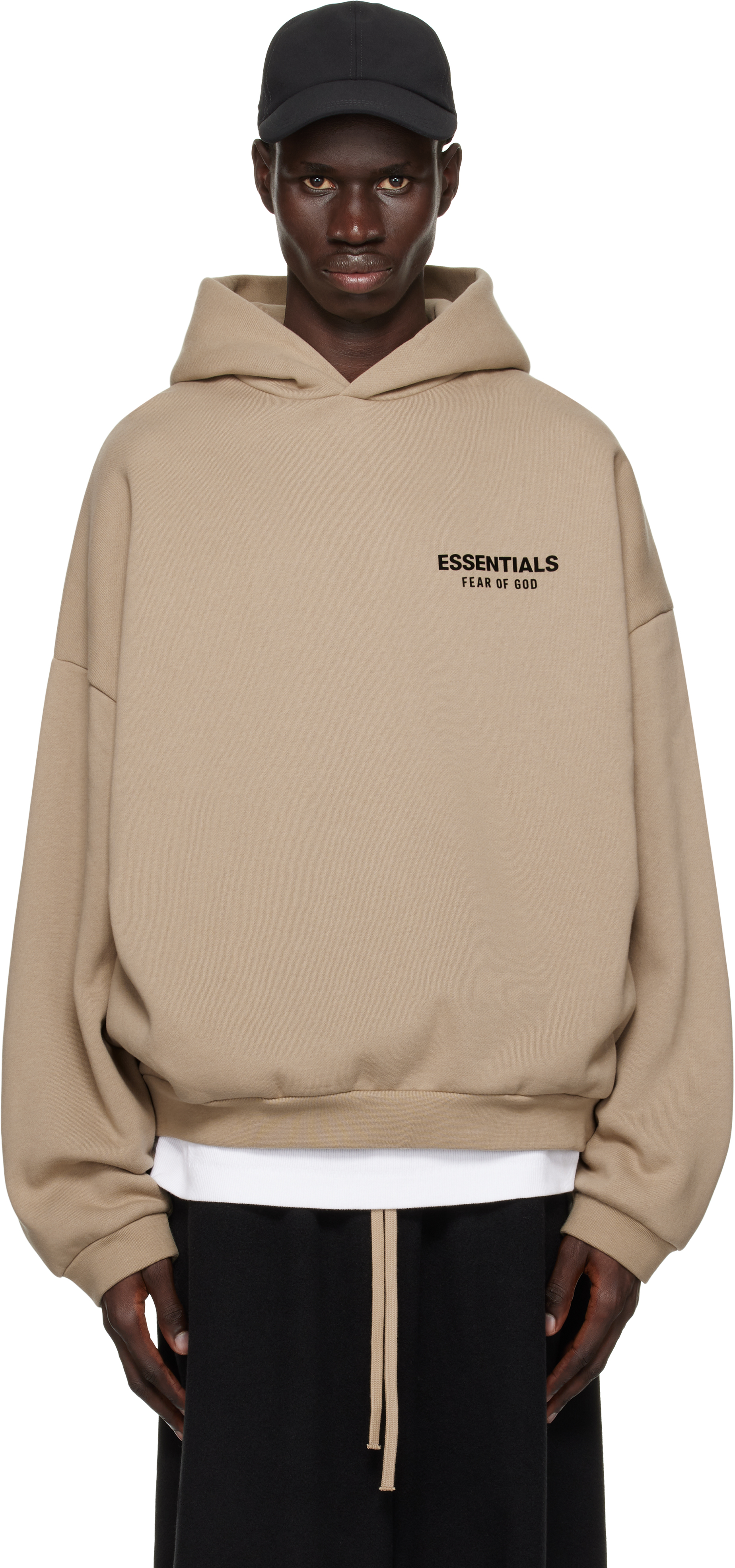 Beige Fleece Hoodie