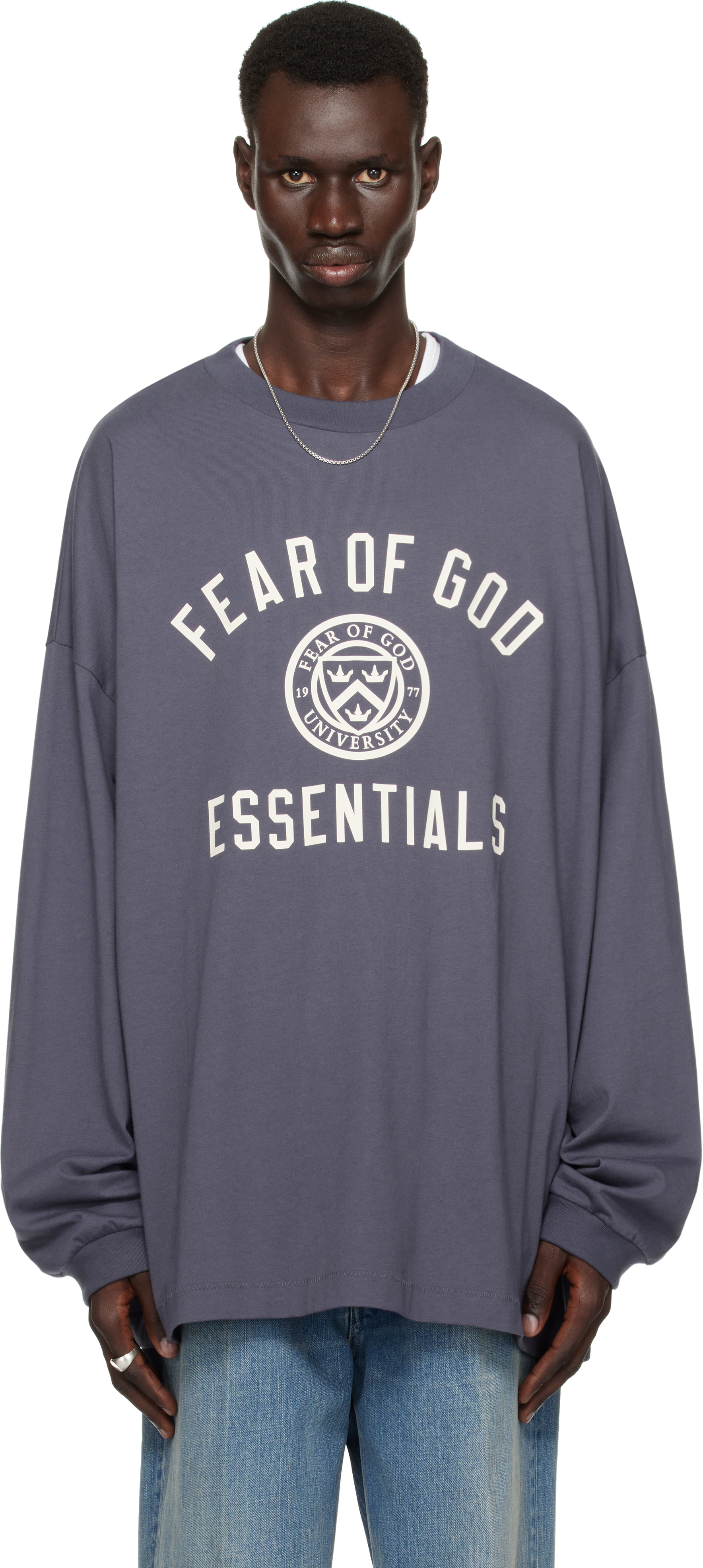 Navy Jersey Long Sleeve T-shirt