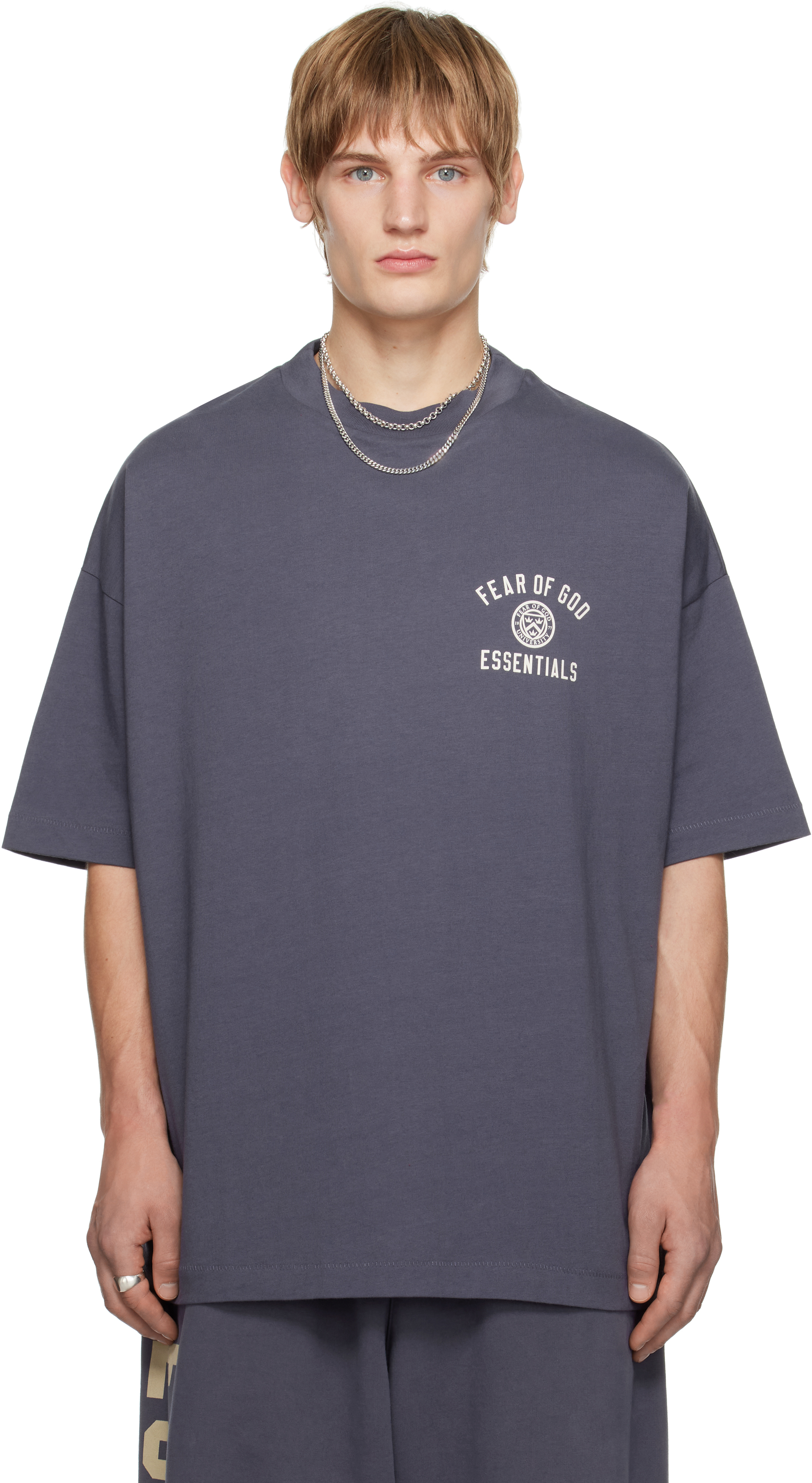 Navy Jersey Crewneck T-shirt