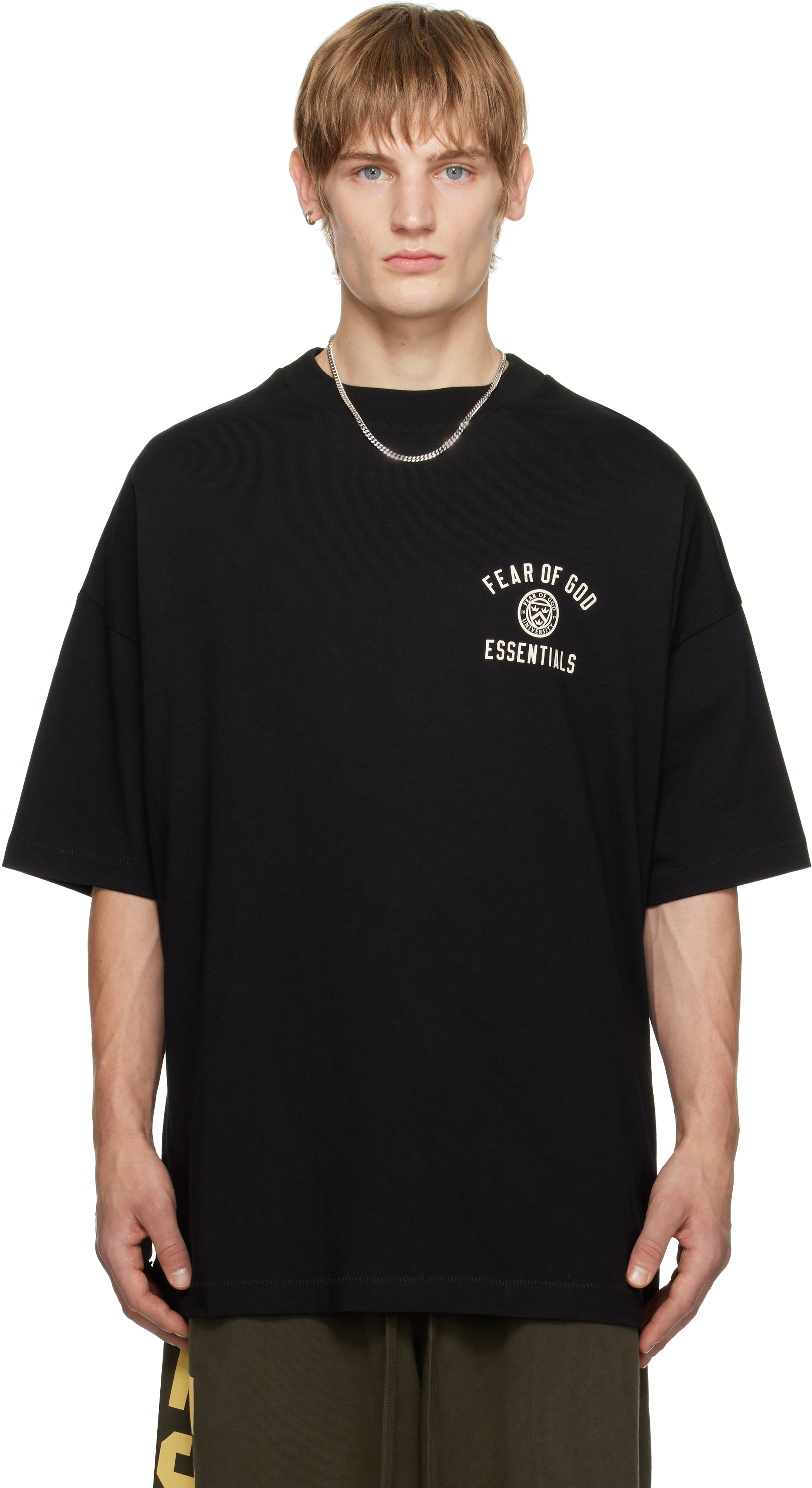 Black Jersey Crewneck T-shirt