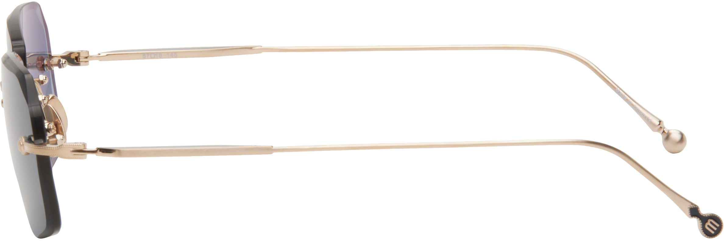 Matsuda Gold M5004 Sunglasses In Brushed Gold
