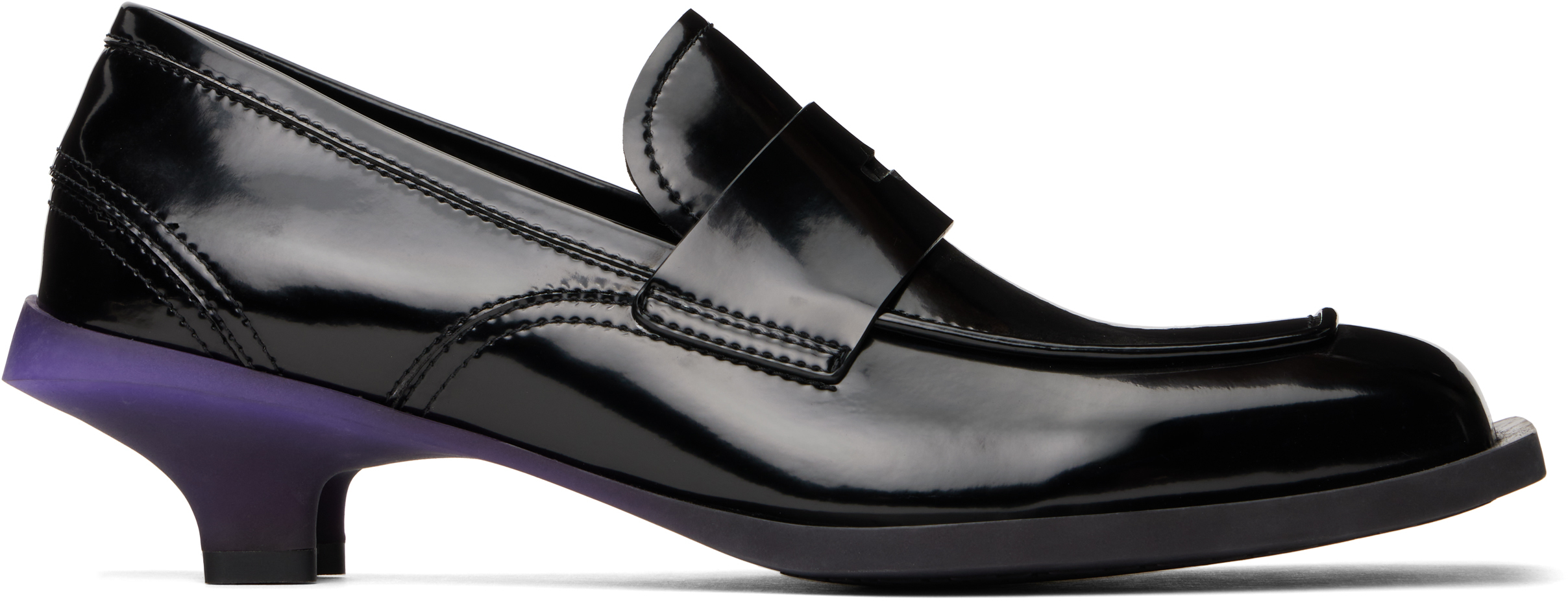 untitlab Black Heel Loafers