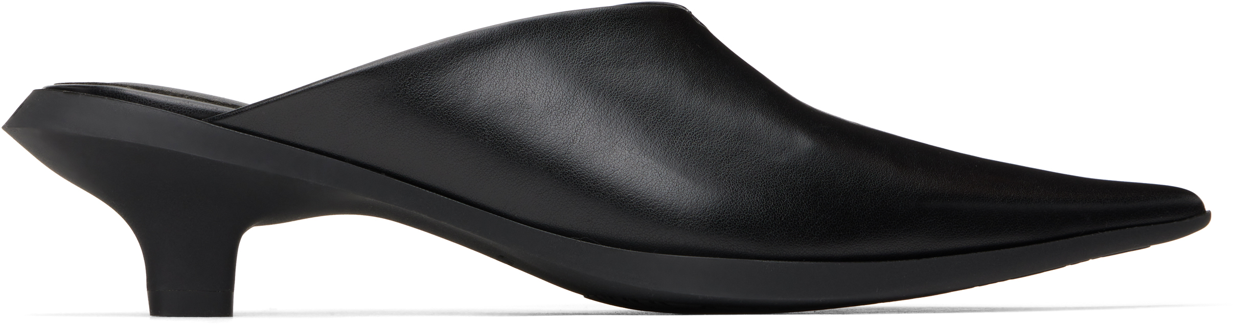 untitlab Black Heel Mules