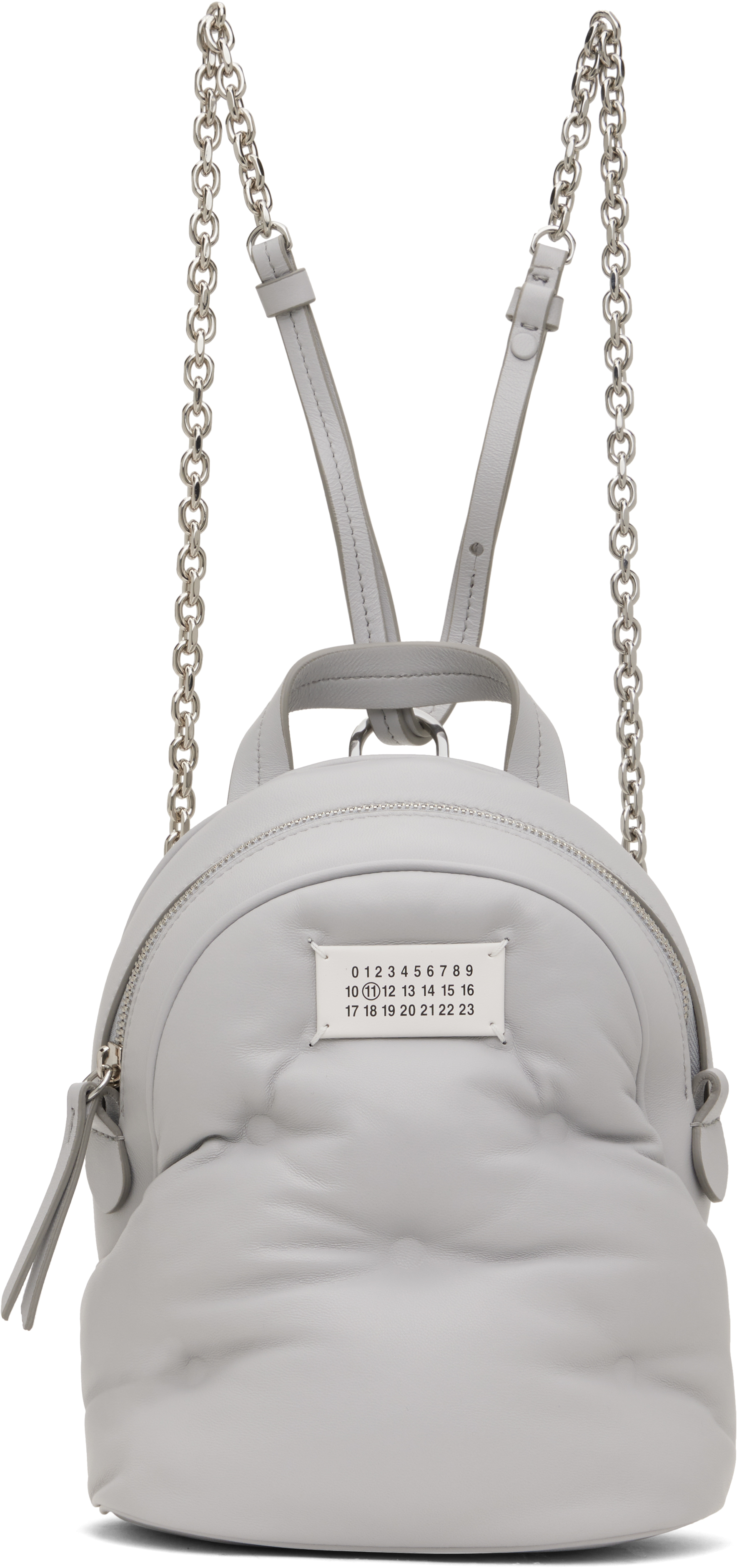 Maison Margiela Gray Glam Slam Backpack In T8058 Glacial