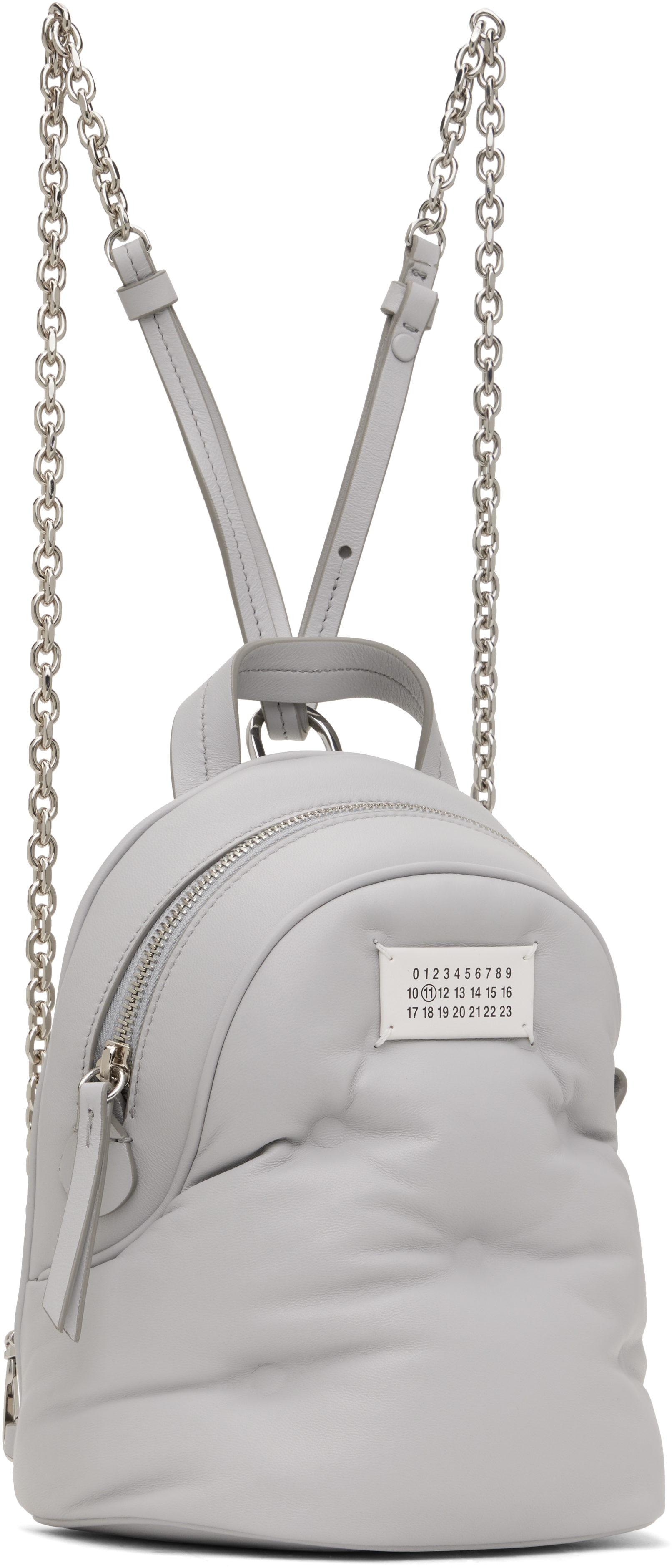 Maison Margiela Gray Glam Slam Backpack In T8058 Glacial