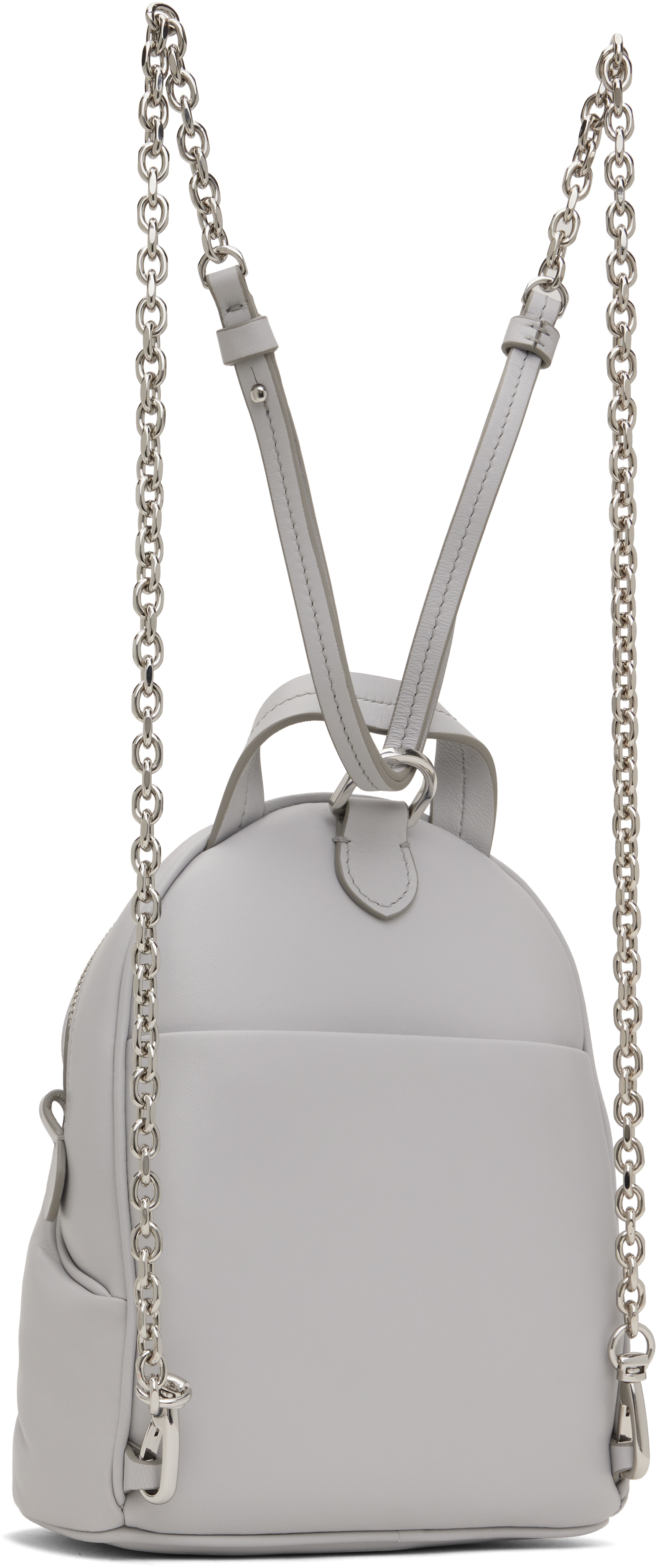 Maison Margiela Gray Glam Slam Backpack In T8058 Glacial