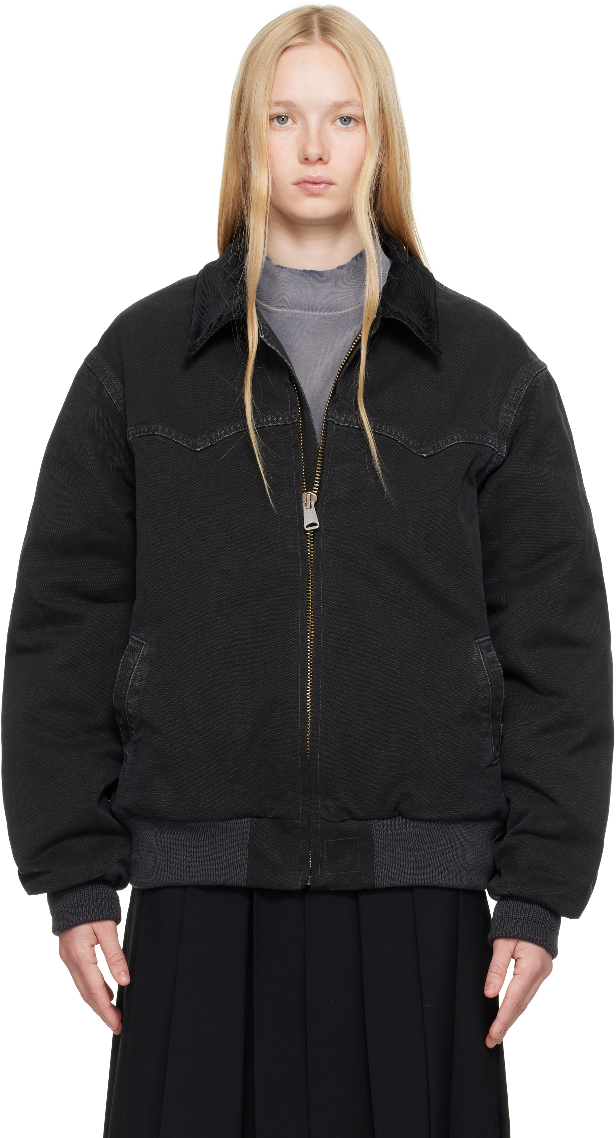 Black Yoke Caban Bomber Jacket