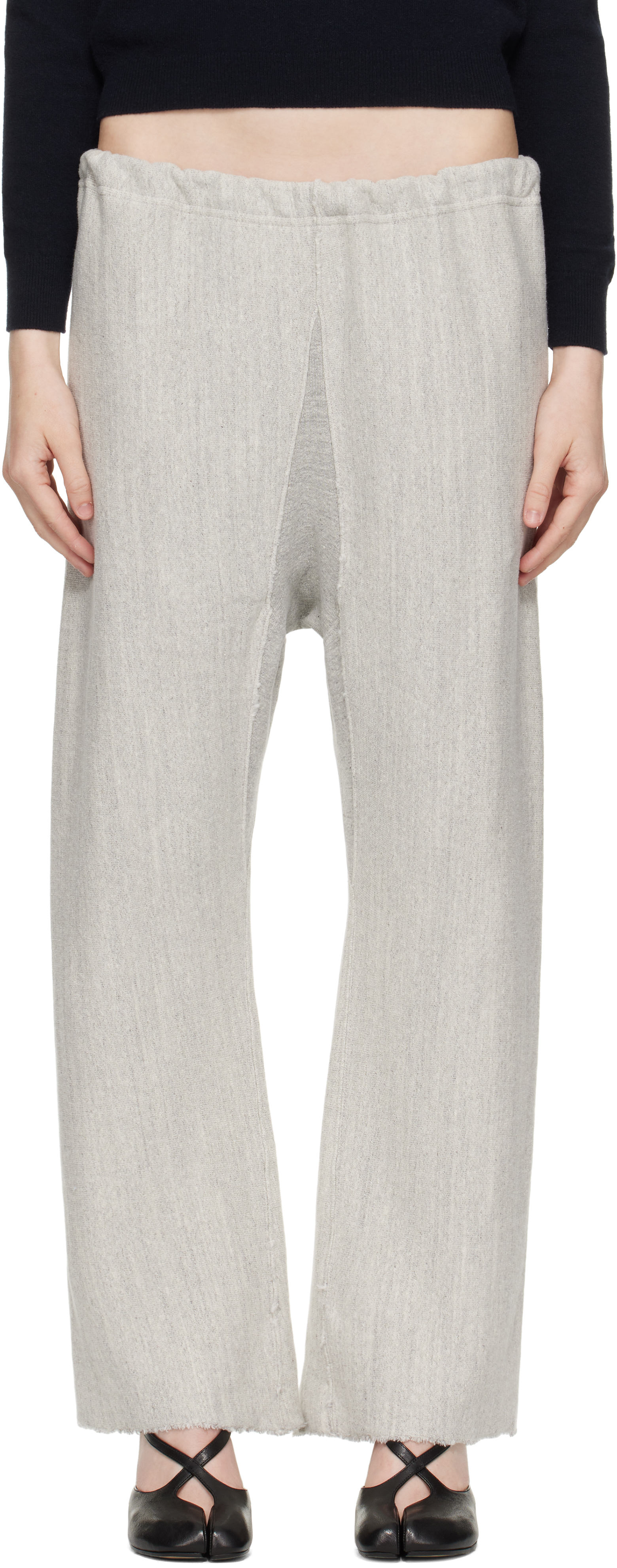Maison Margiela Gray Jersey Lounge Pants
