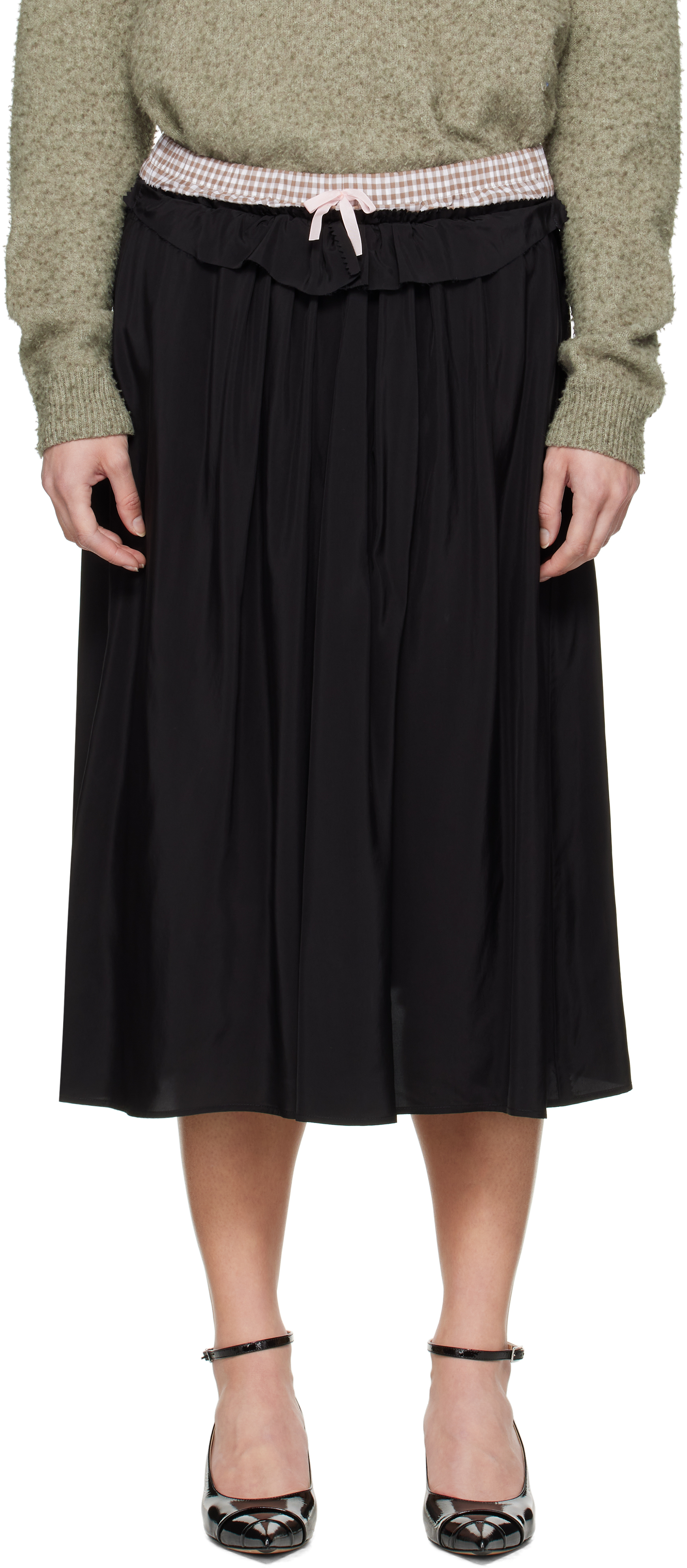 MaisonMargiela ウィメン ミディスカート KIC_143-4394-00133-912_model2.
