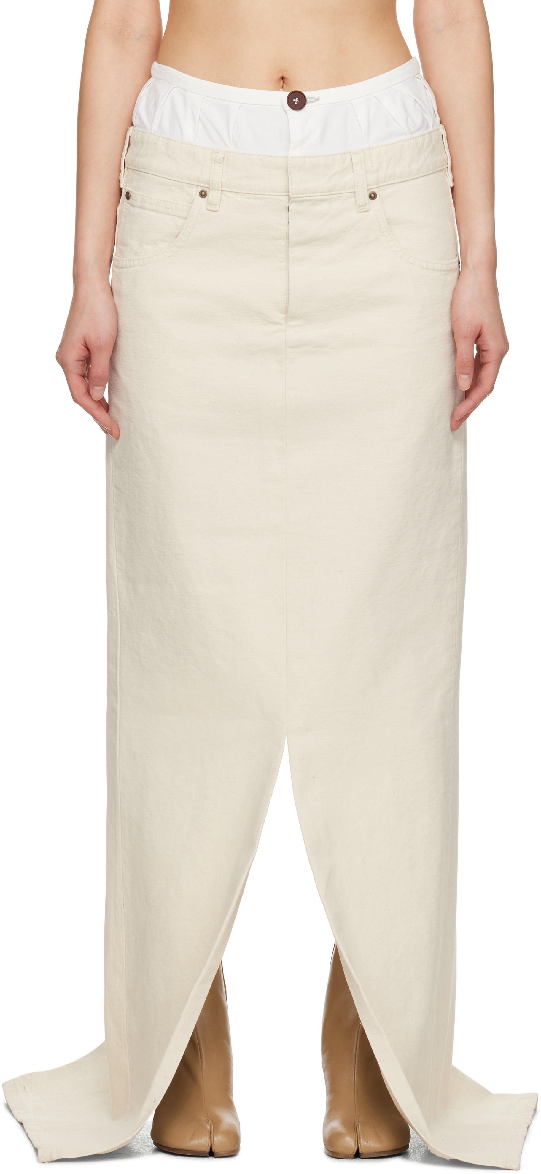 スカート Maison Margiela Denim Skirt Anonymity Of The Lining Maison Margiela: Women's Anonymity of the Lining Denim Skirt