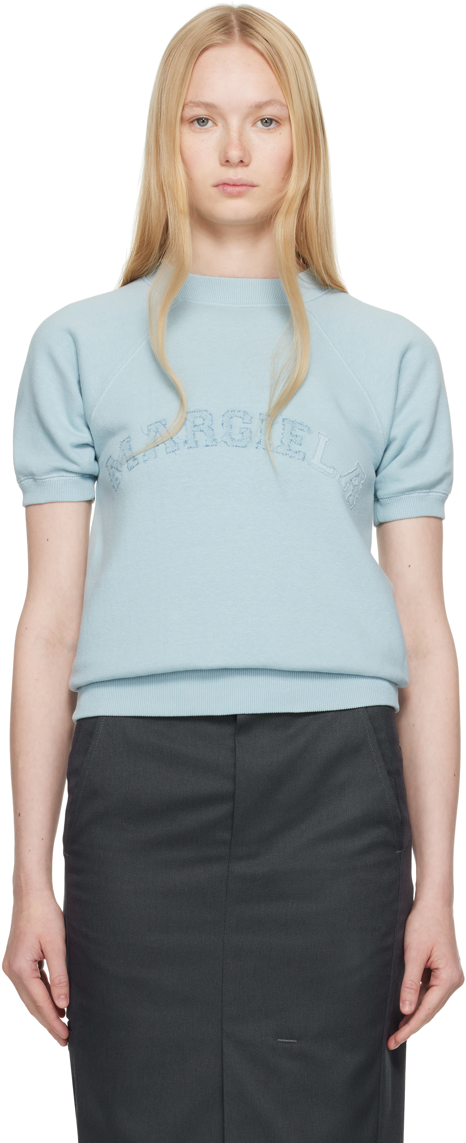 Black Short Sleeve Sweatshirt