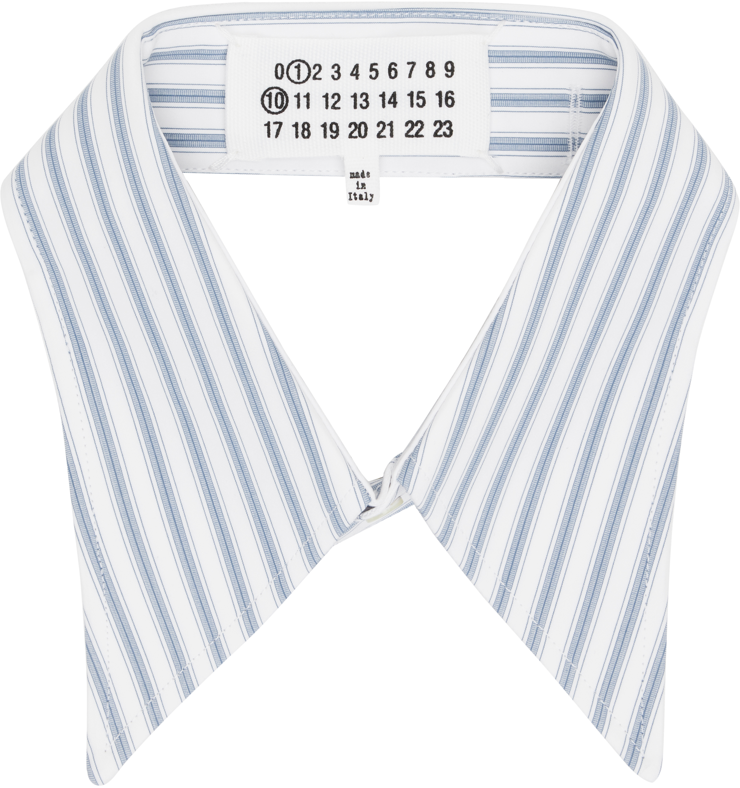 White & Blue Stripe Collar