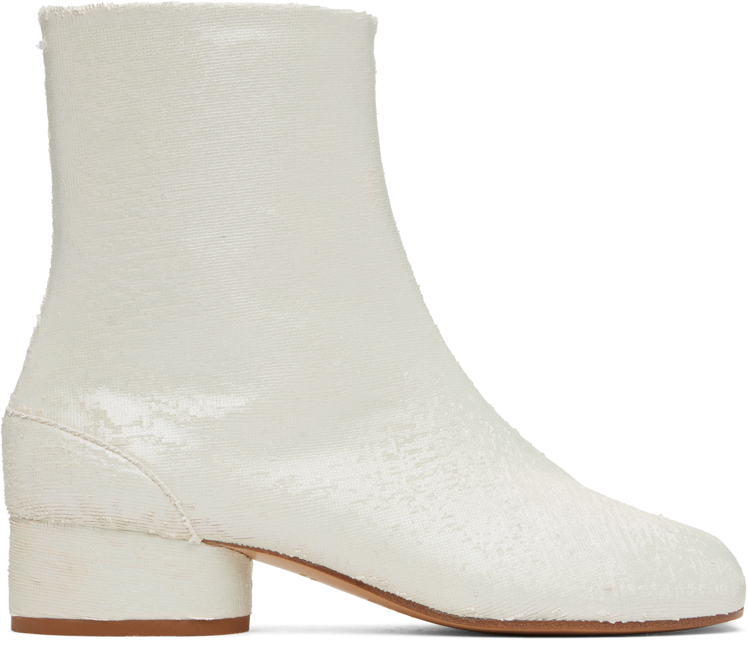 White Tabi Ankle Boots