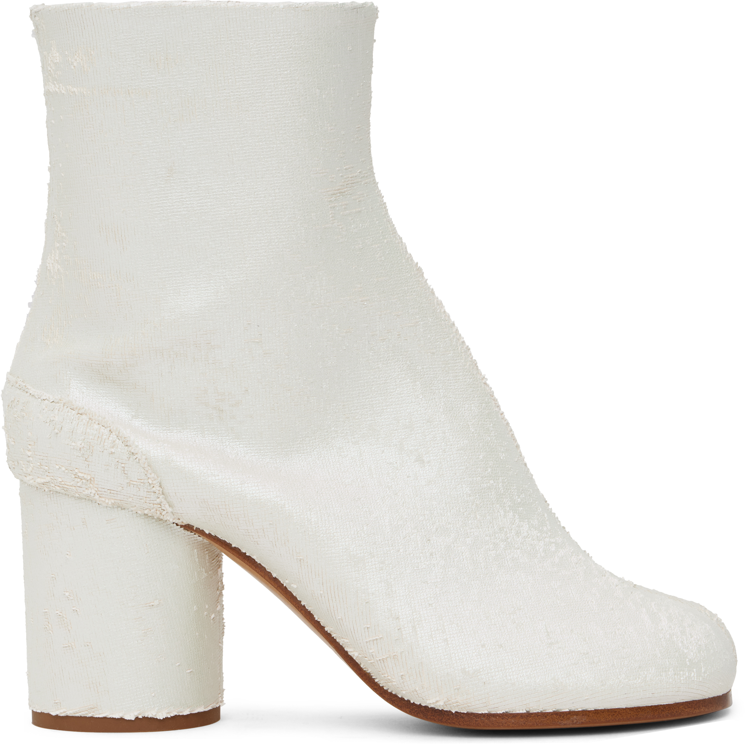 White Tabi Ankle Boots