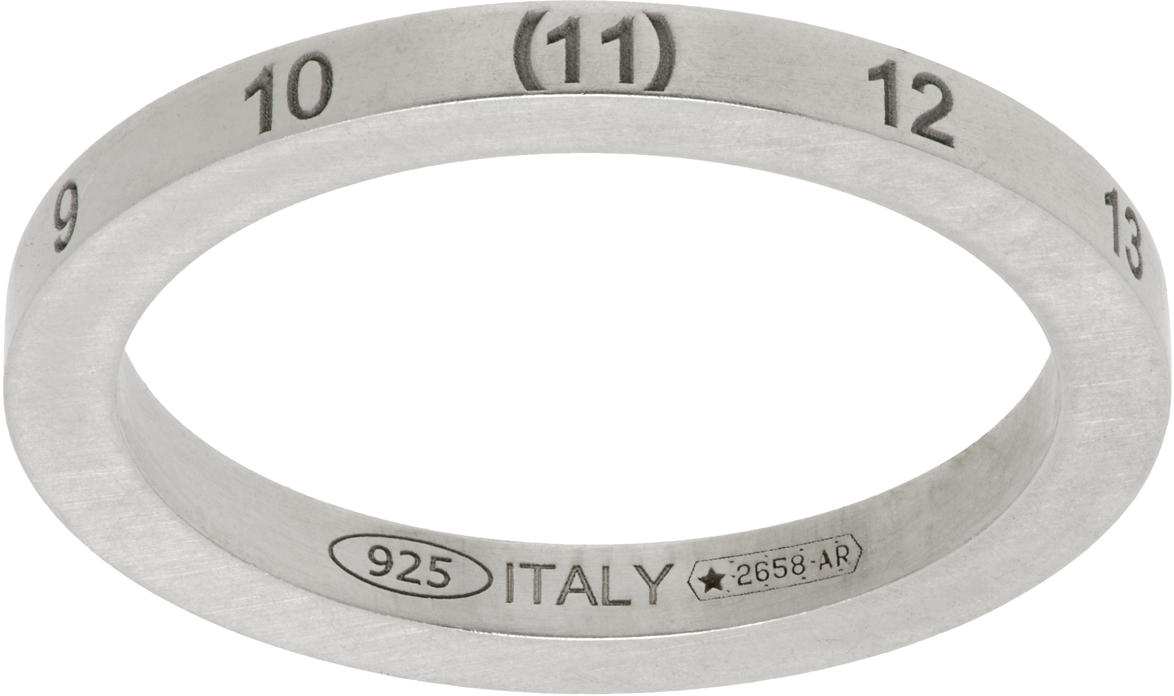 Silver Numerical Ring