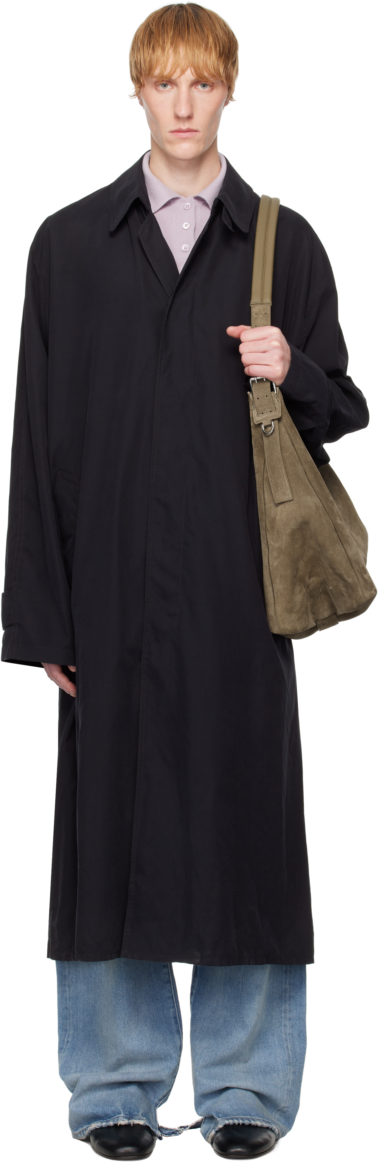 Black Peached Coat