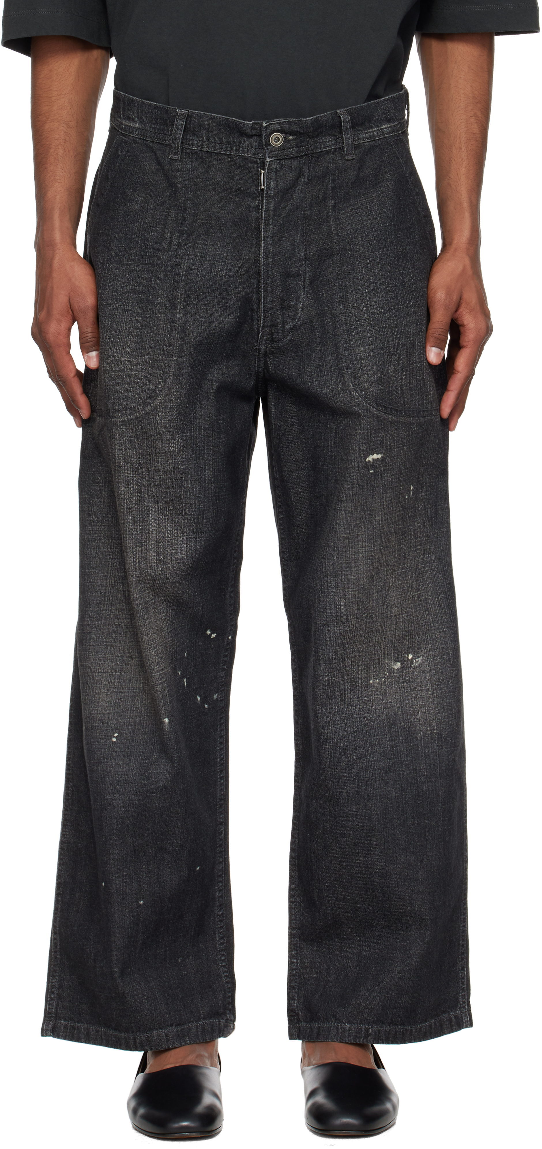 Black Distressed Jeans