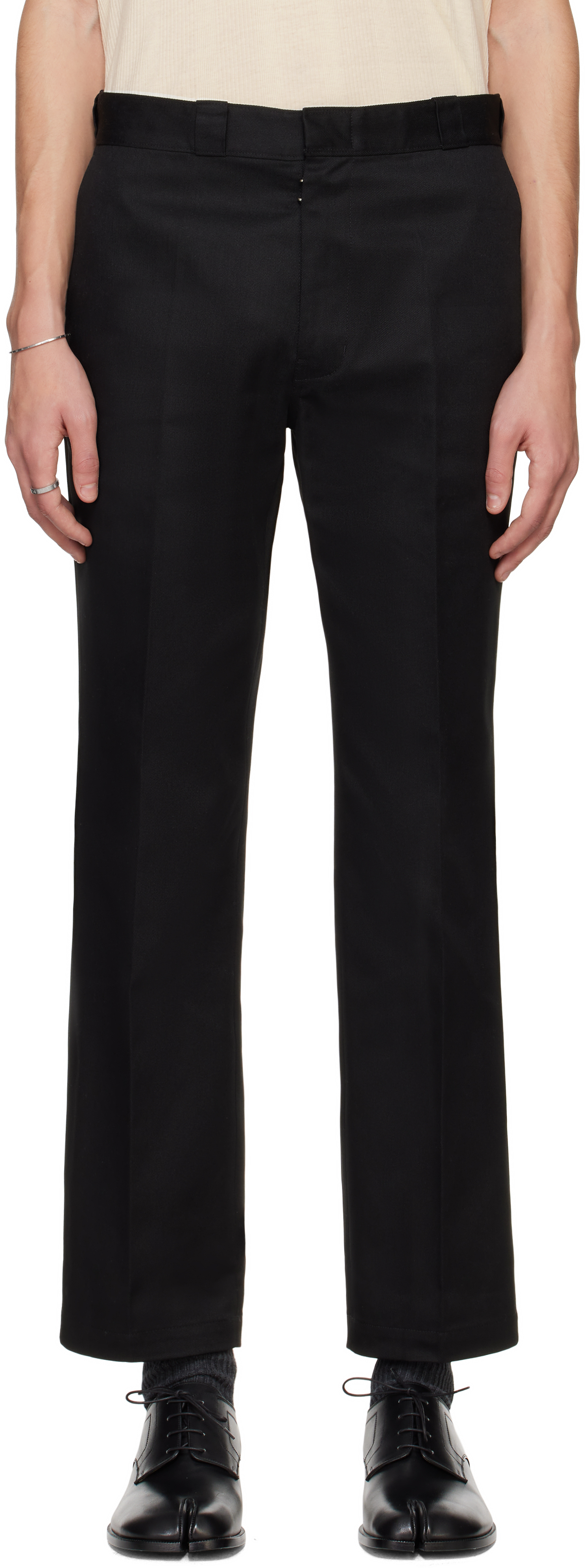 Black Gabardine Trousers