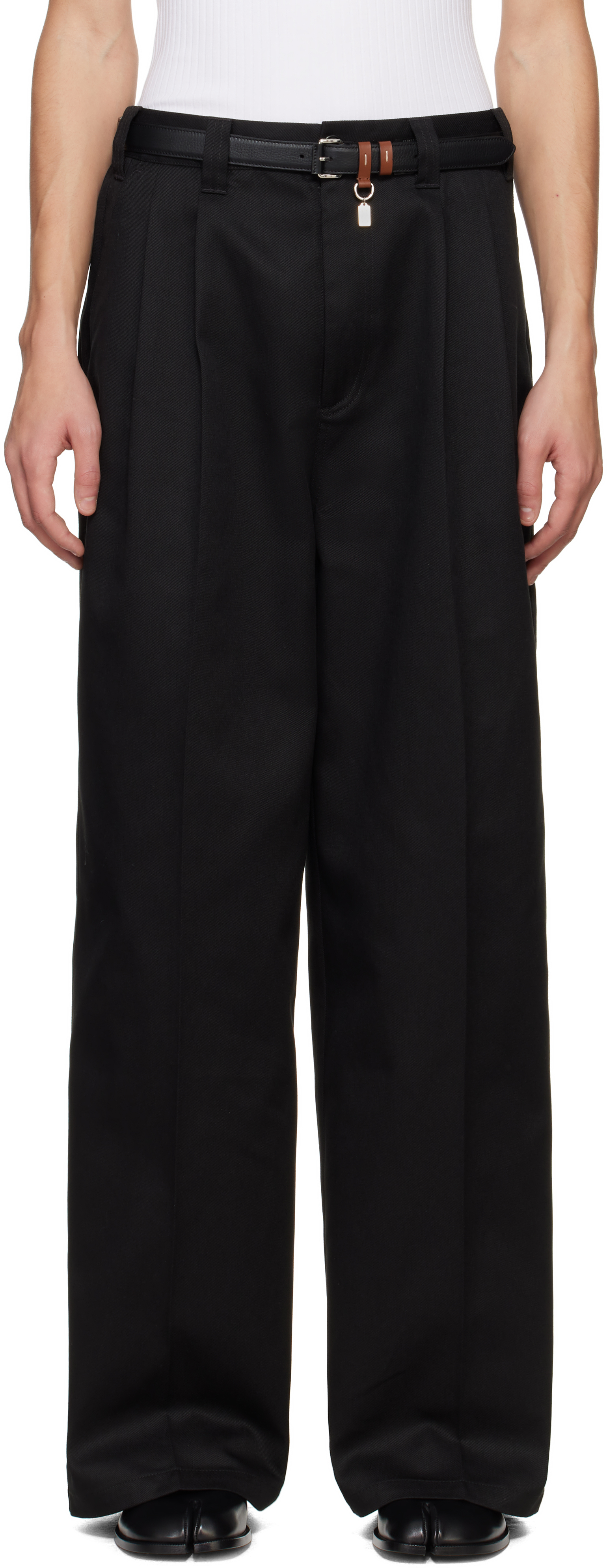 Black Skater Chino Trousers