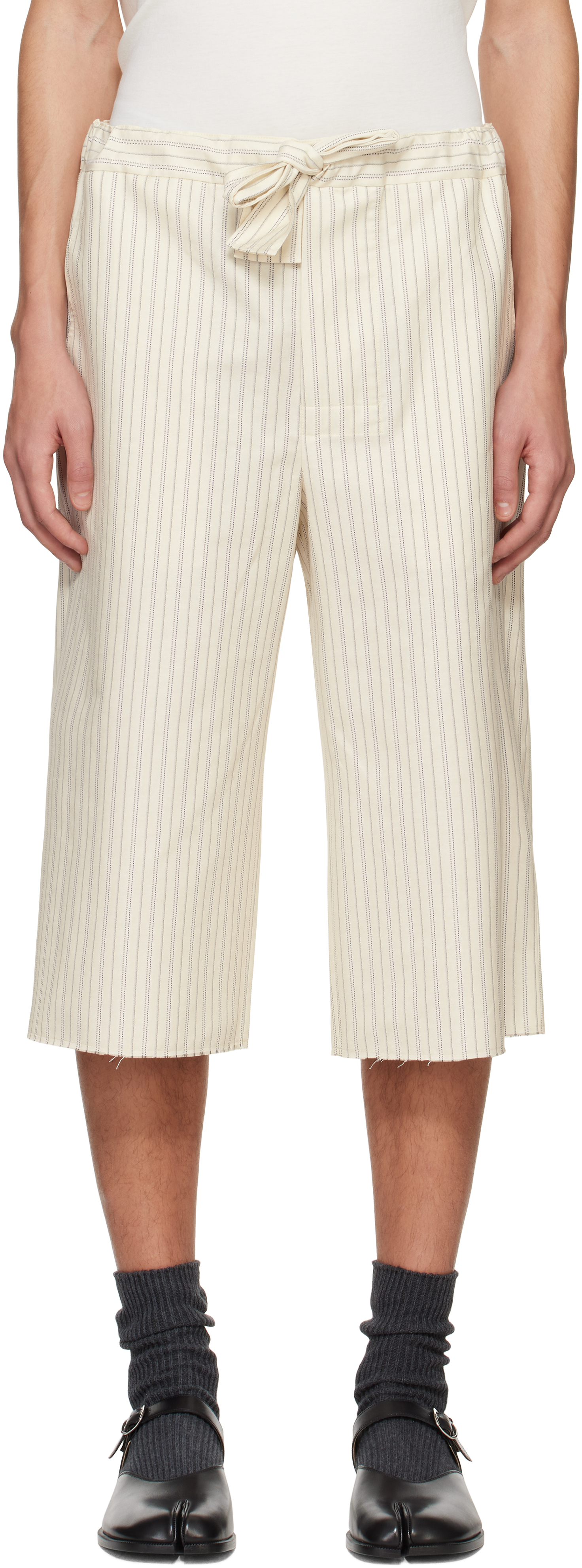 Off-White Striped Shorts