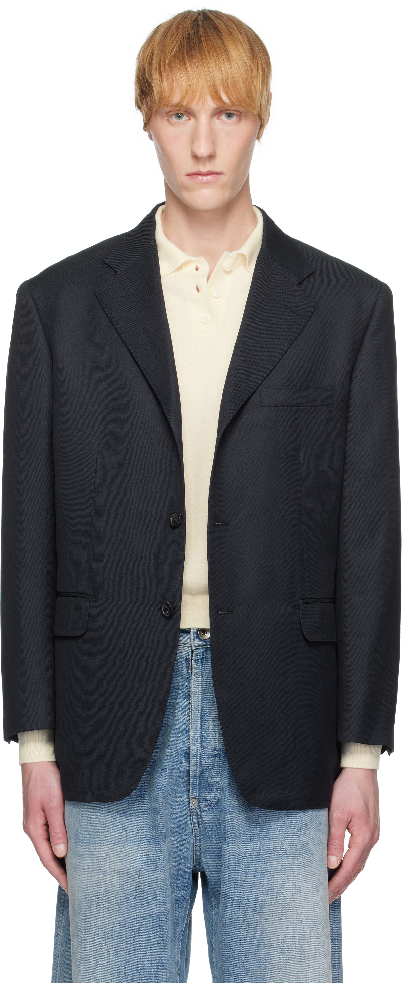 Navy Work-In-Progress Blazer