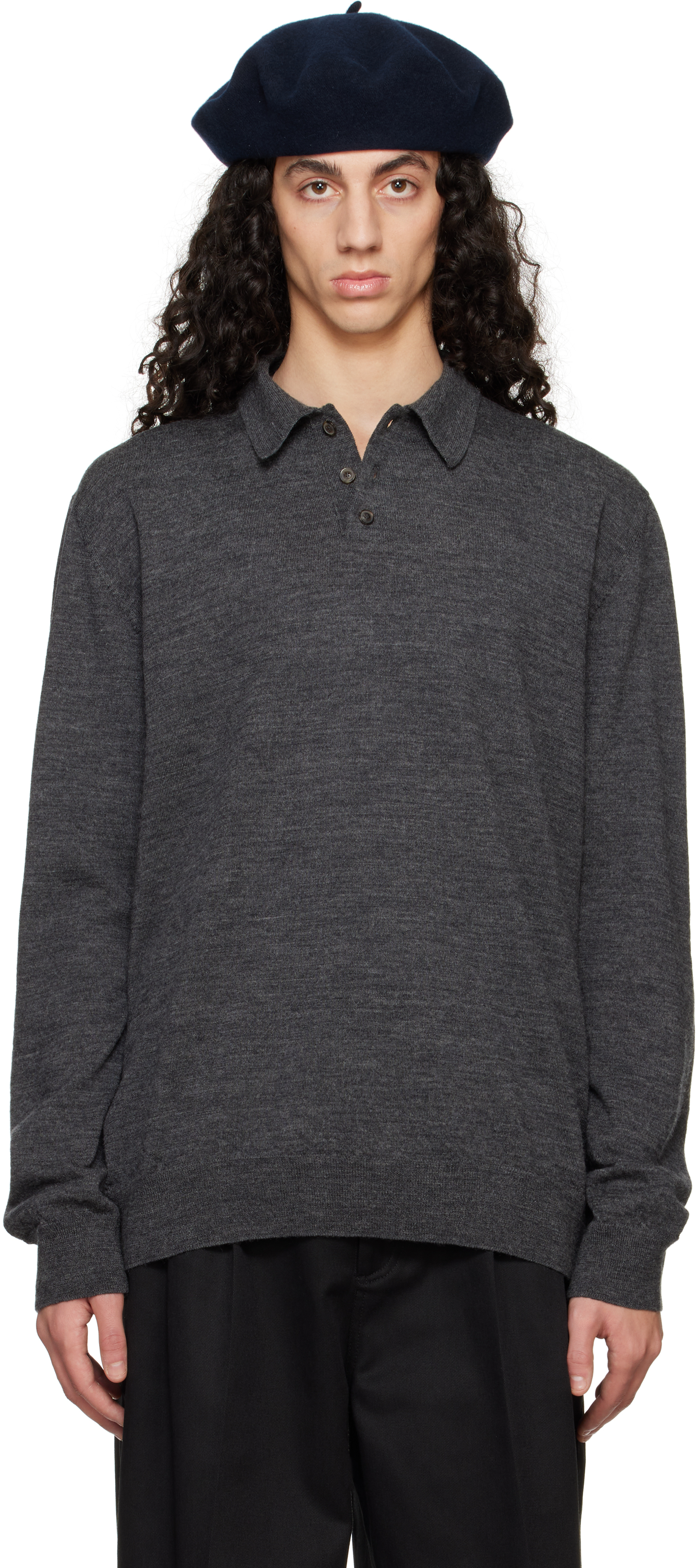 美品 Maison Margiela レイヤード ニット ポロシャツ 415P▲ 54858029b_b_03_215.jpg