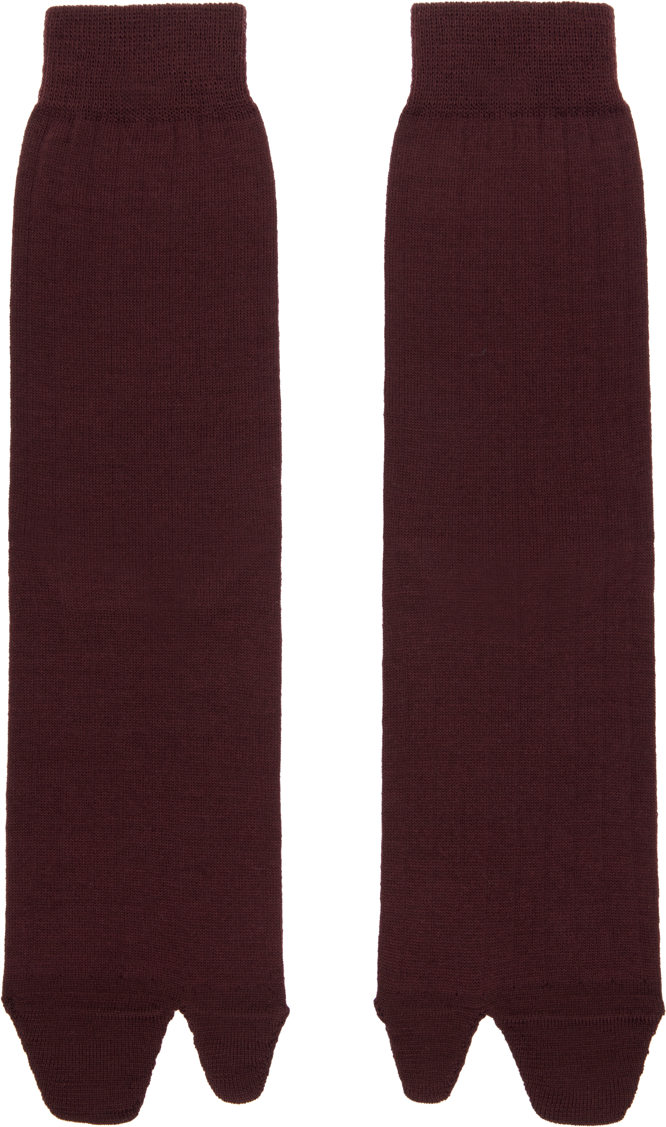 Burgundy Tabi Socks