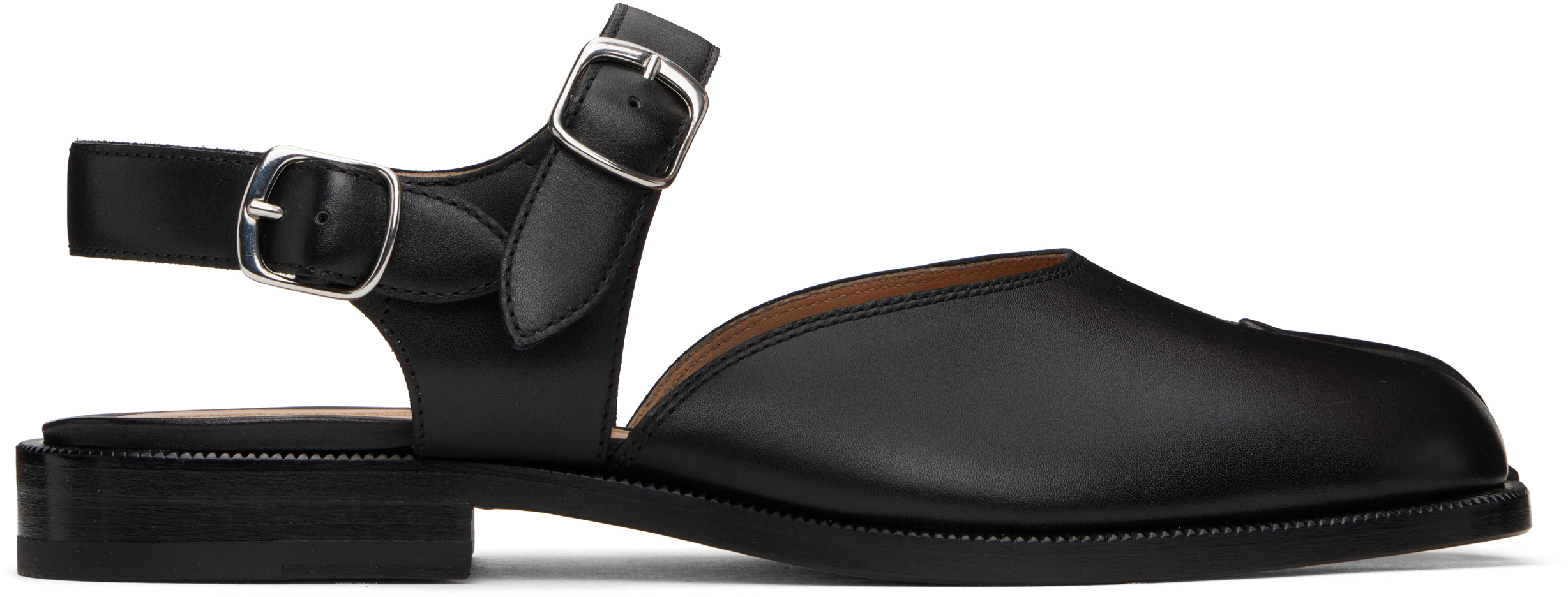 Black Tabi Sandal Loafers