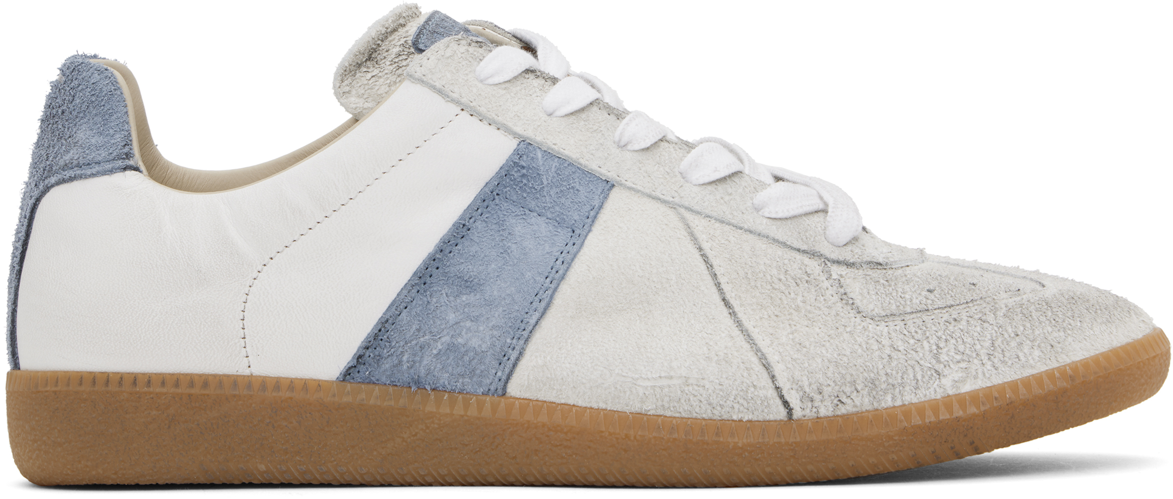 Maison Margiela Replica low-top Leather Sneakers | Black