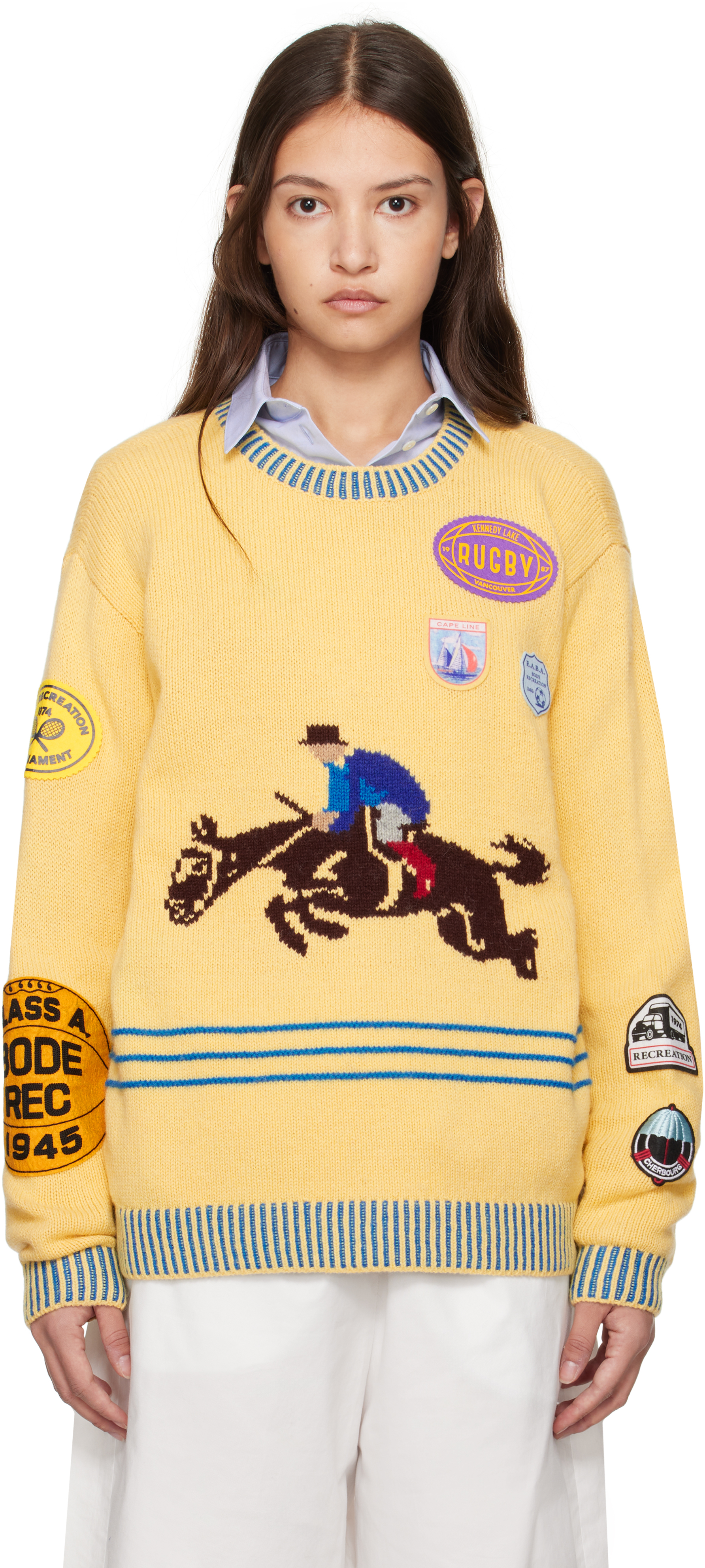 Yellow Jockey Sweater