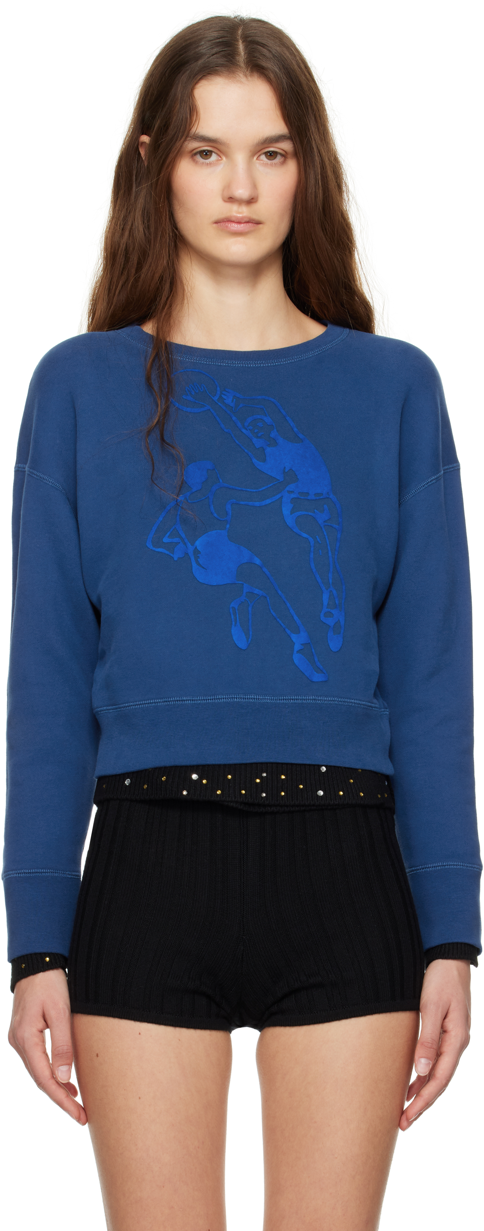 Navy Hoop Sweatshirt