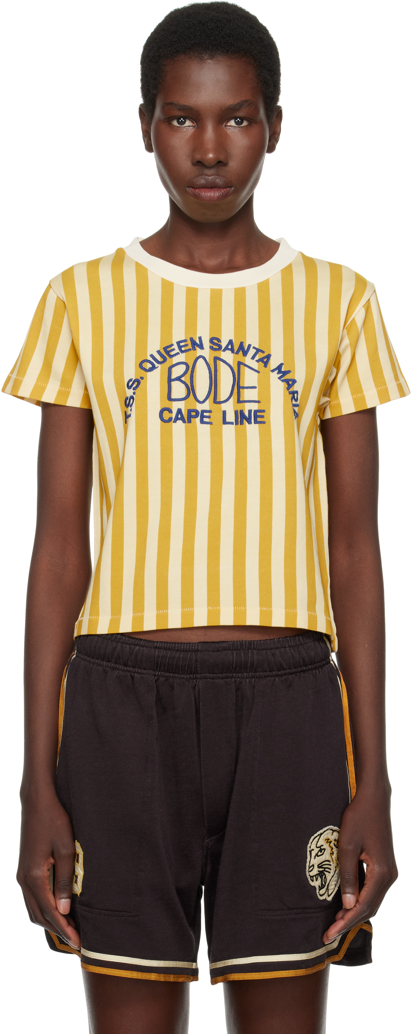 Bode: Yellow Medalist T-shirt | SSENSE