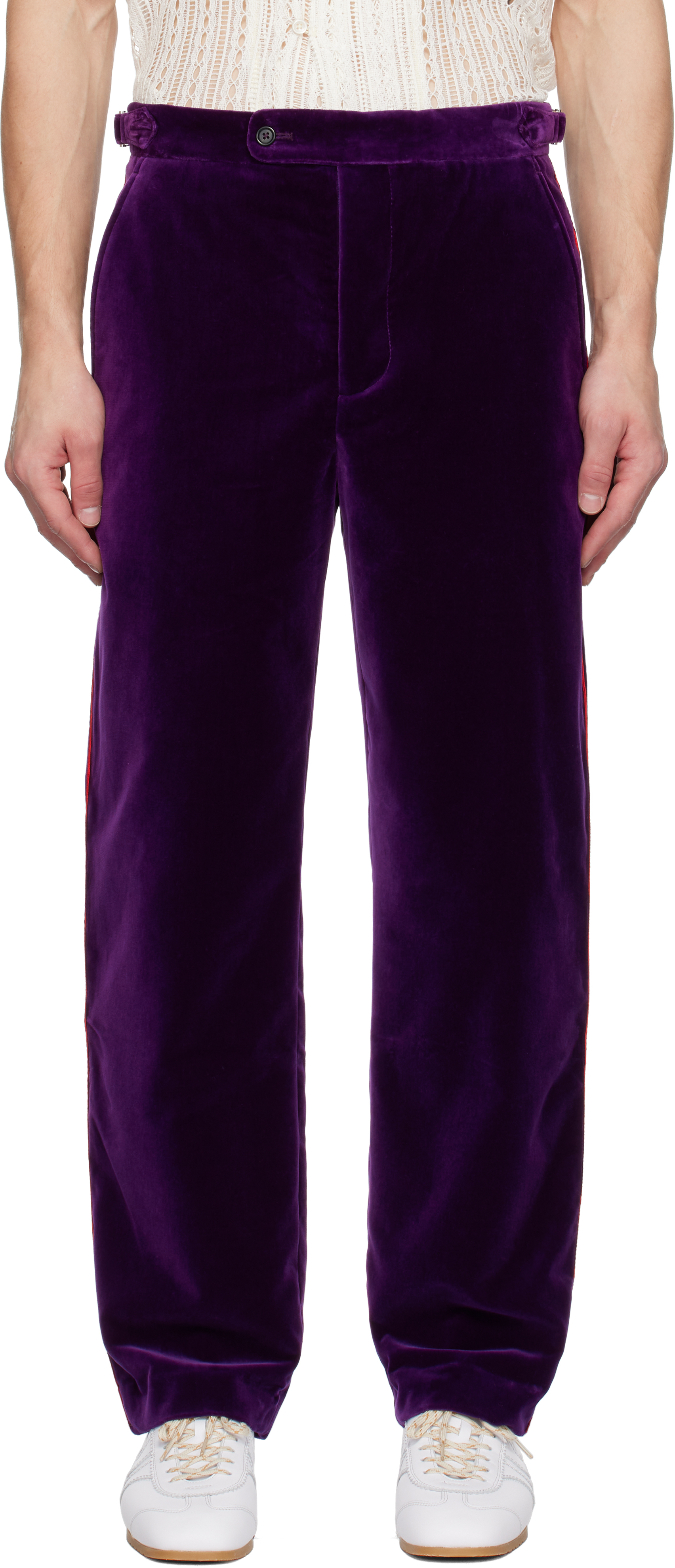 Purple Showcase Suiting Trousers