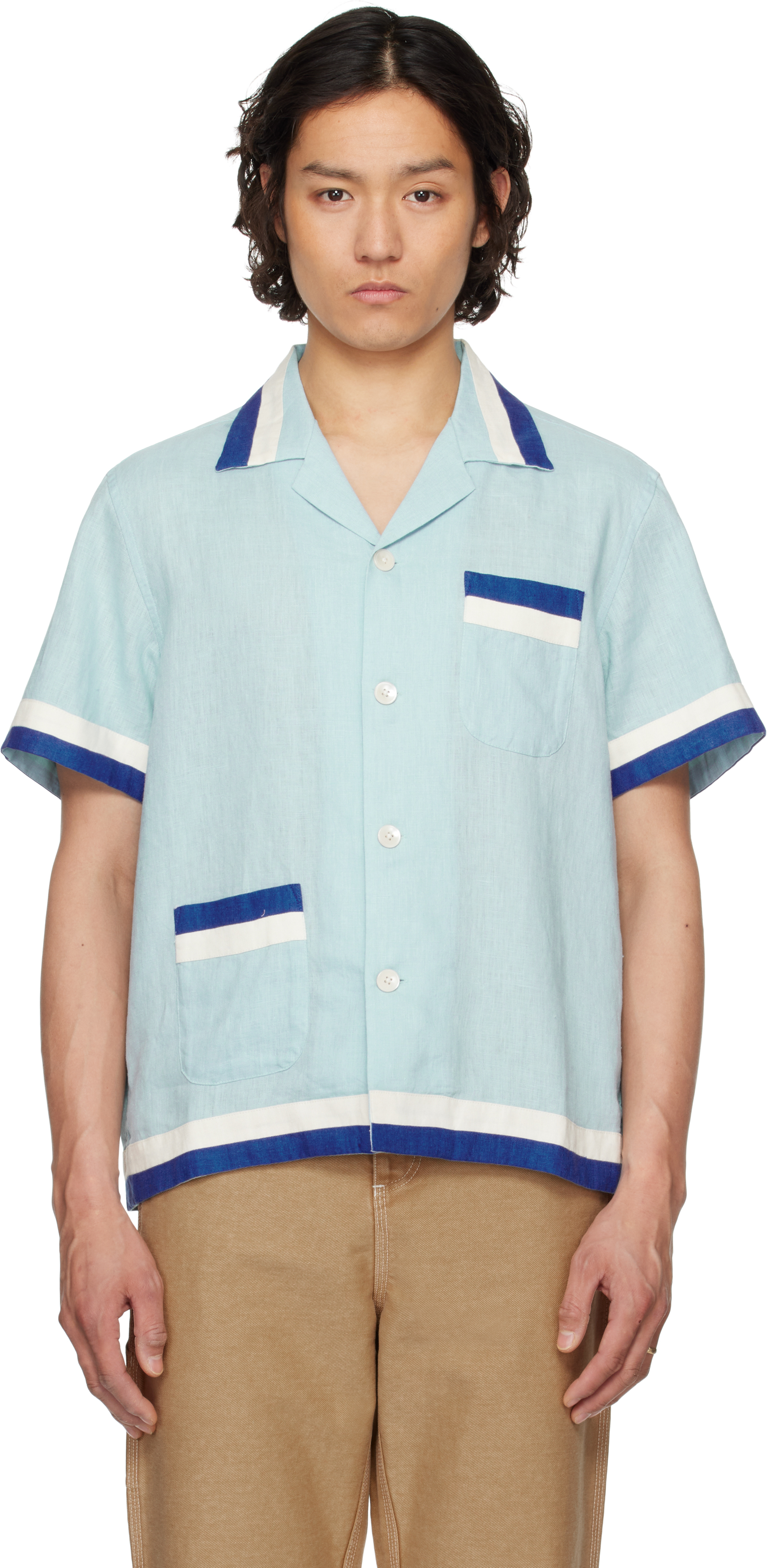 Blue Seedling Stripe Shirt