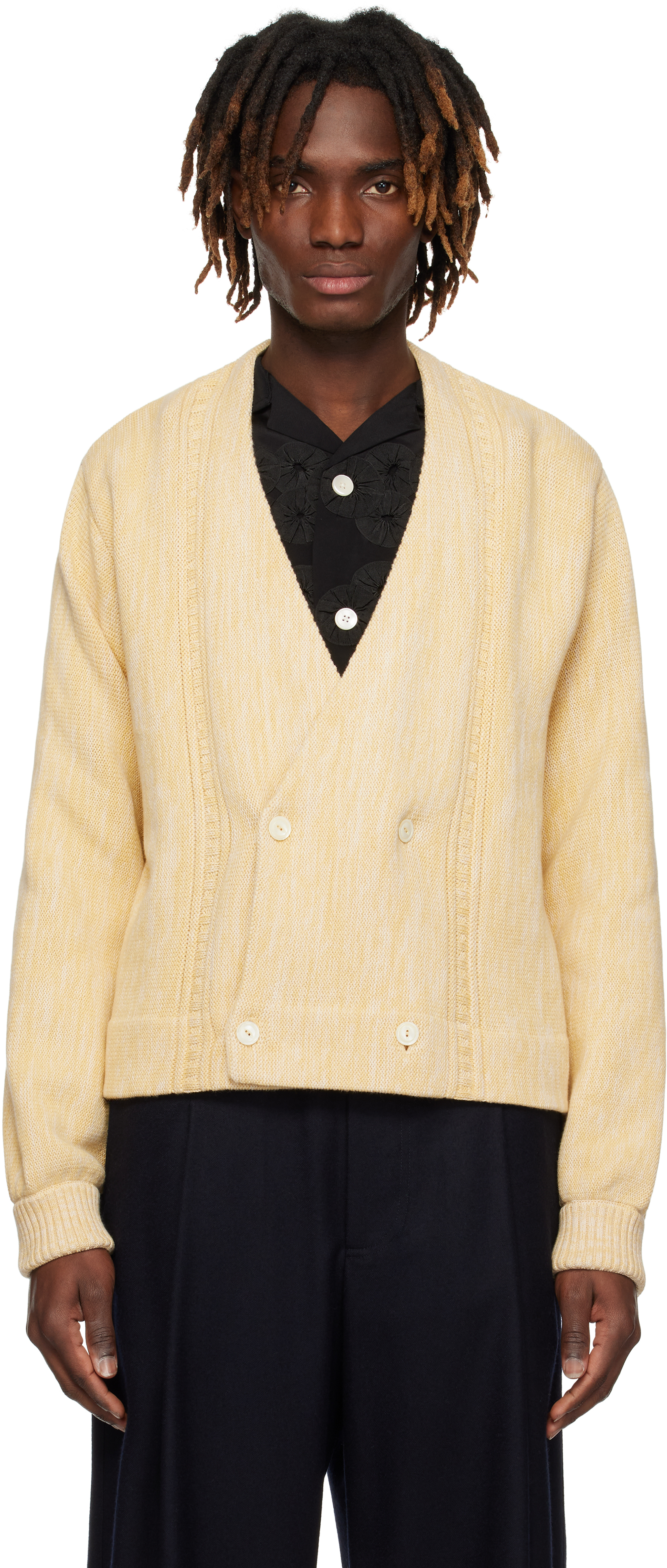 トップス laubeblanc Double-breasted Knit cardigan Double-breasted