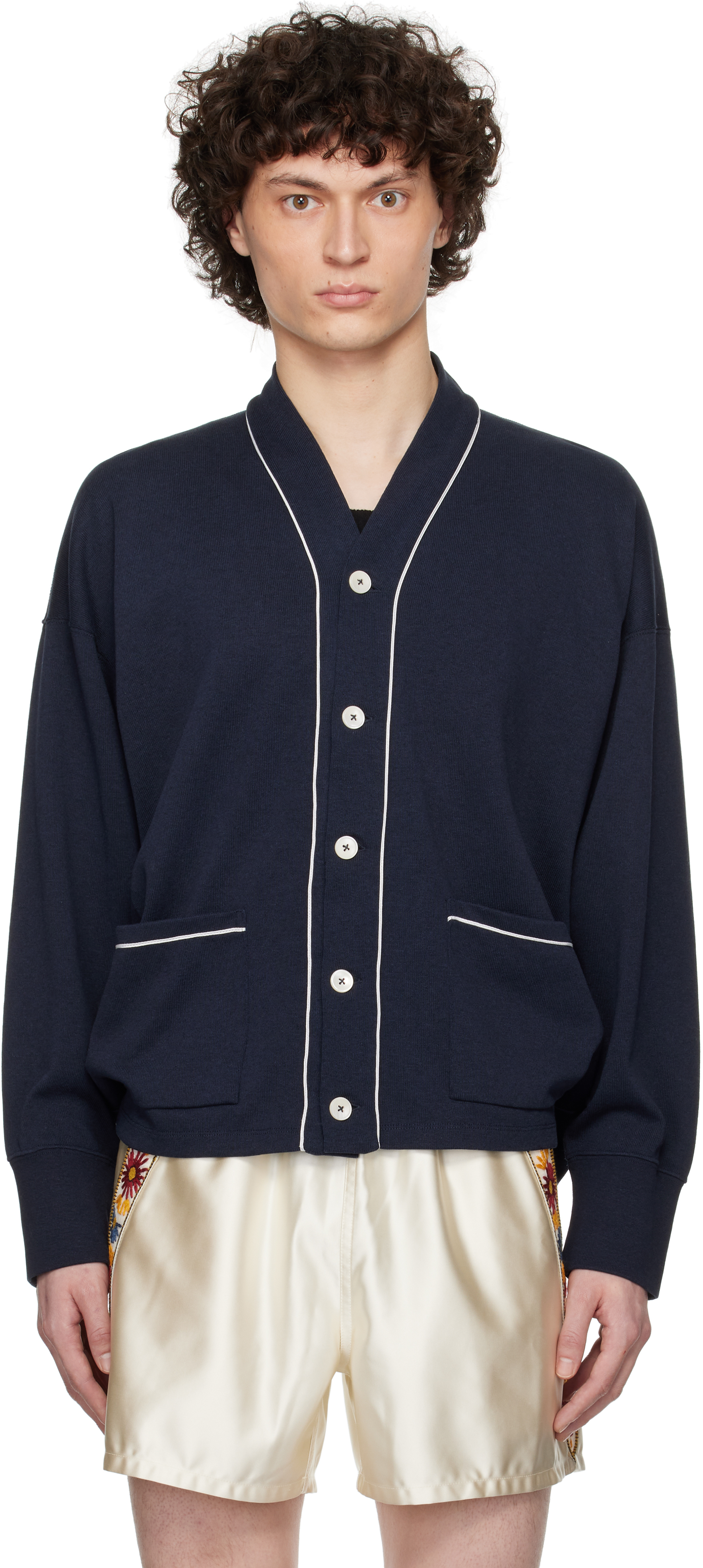 Navy Uniform Cardigan