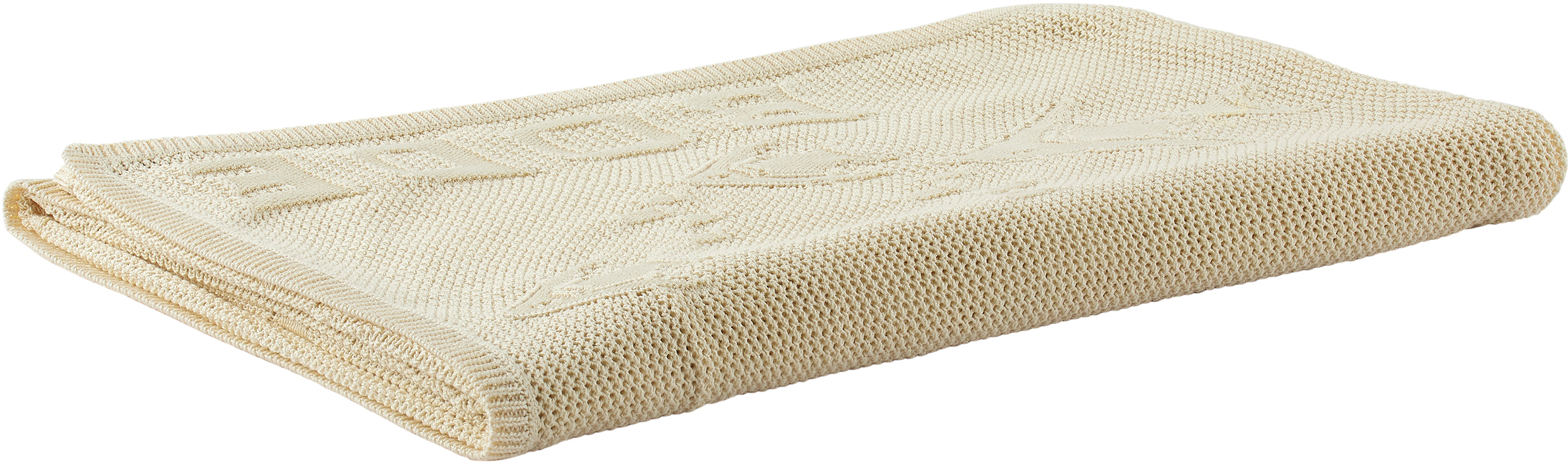 Bode Off-white Angel Fish Throw In Cream