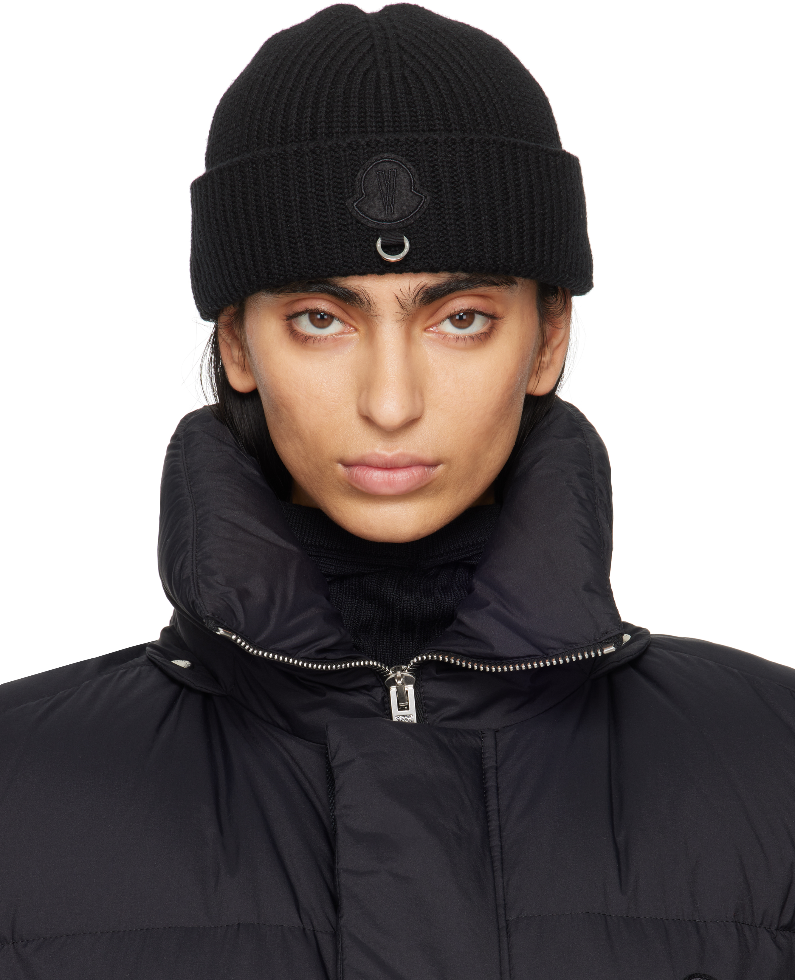 Moncler x Willow Smith Logo Beanie Black ビーニー ニット帽 Moncler x Willow Smith Logo Beanie Black ビーニー ニット帽
