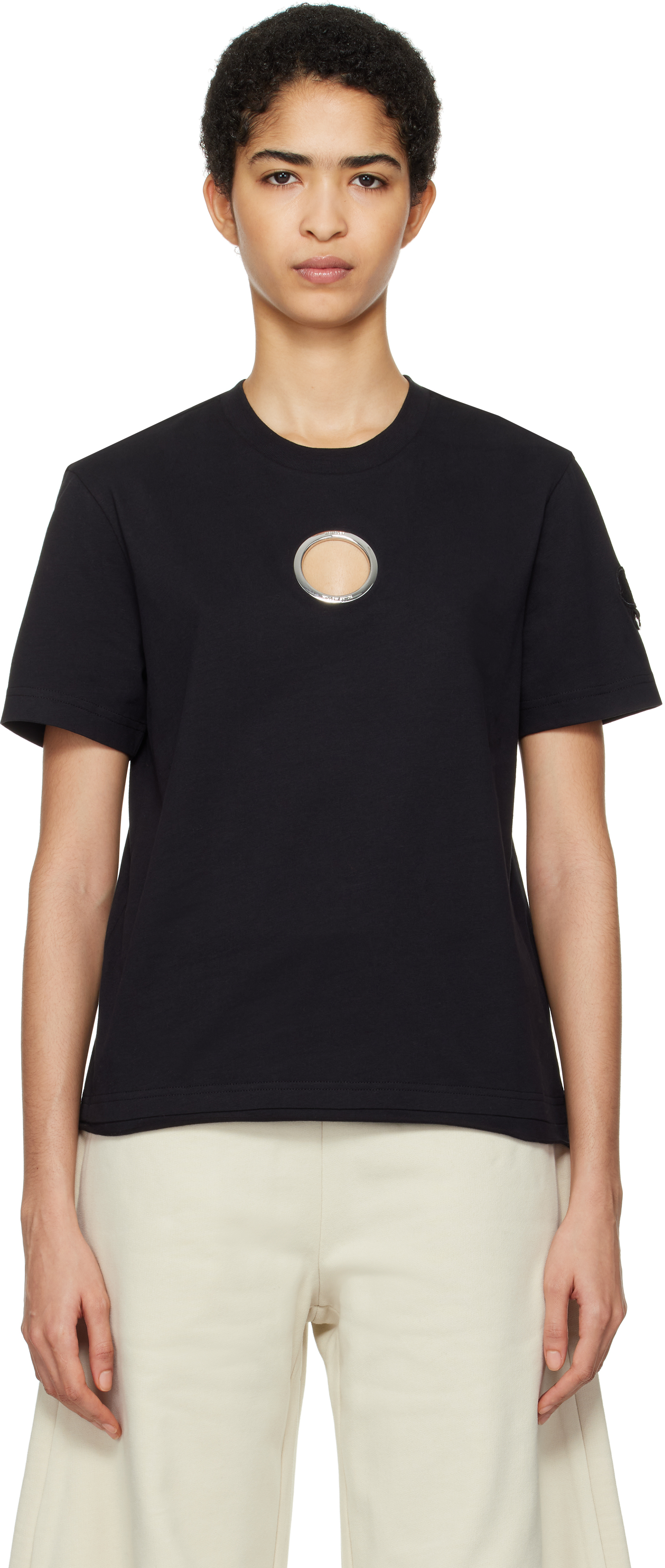 Moncler x Willow Smith Black Grommet T-shirt