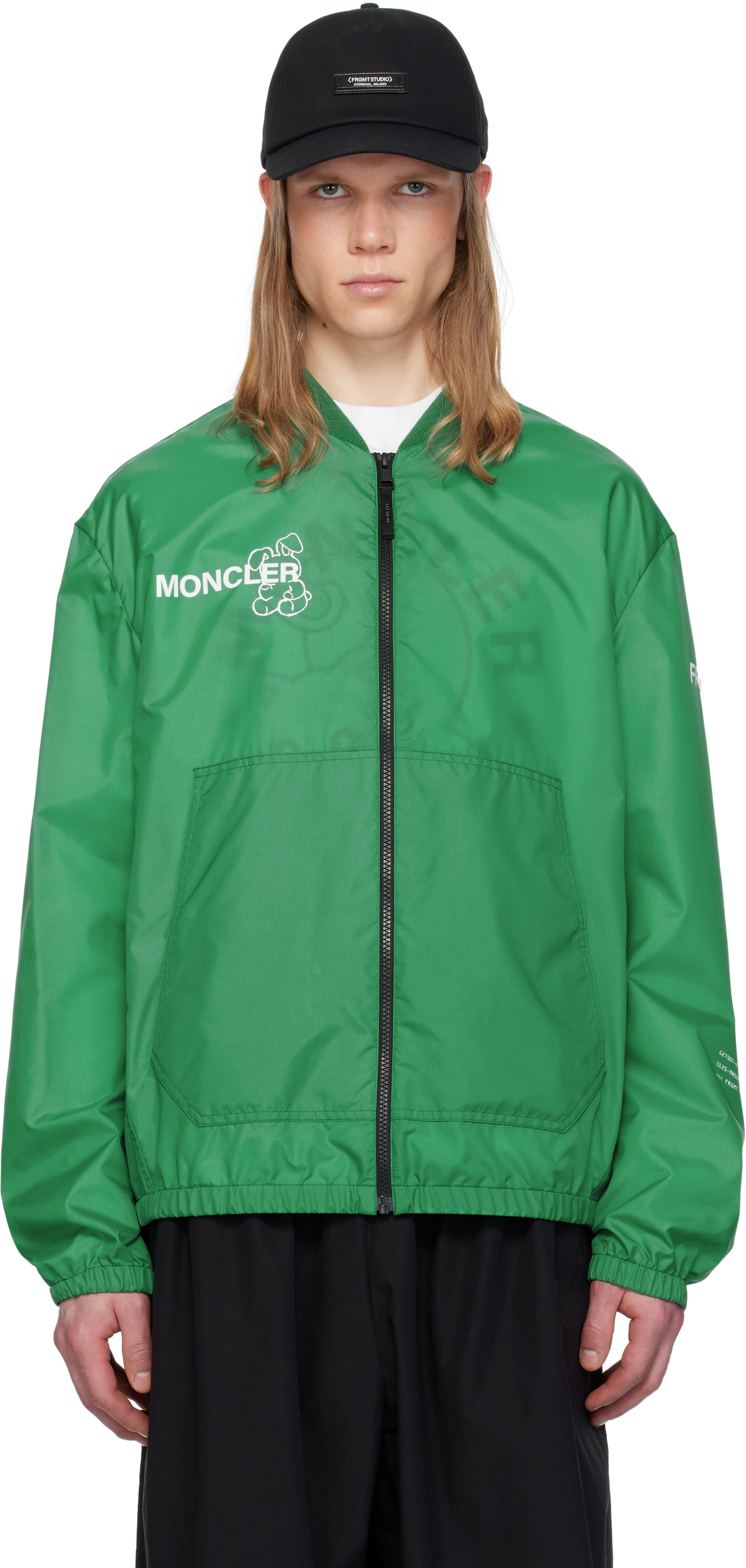 7 Moncler FRGMT Hiroshi Fujiwara Green Ostria Bomber Jacket